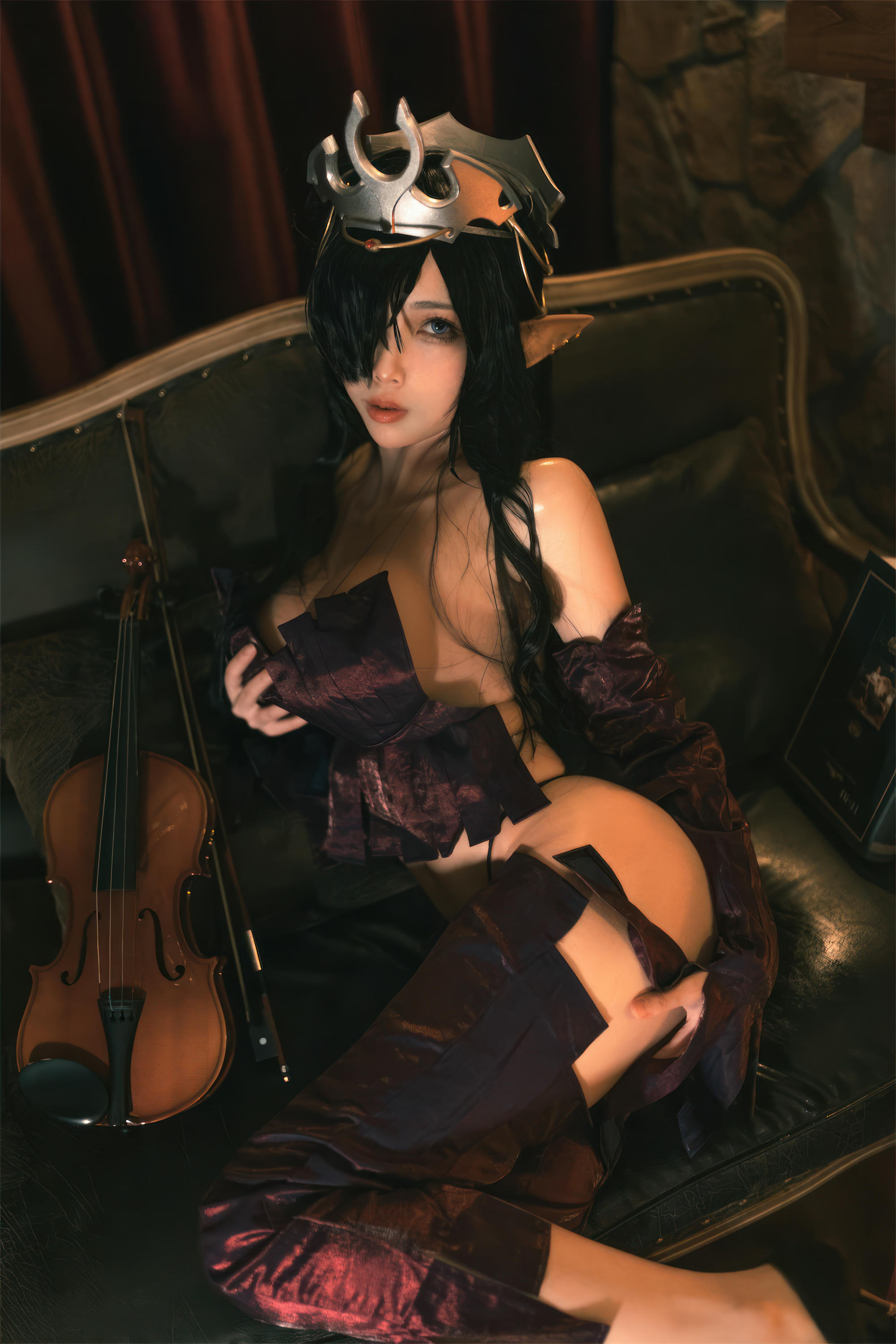 杏仁曲奇 NO.012 黑兽 精灵女王 [60P-491MB]_第1集