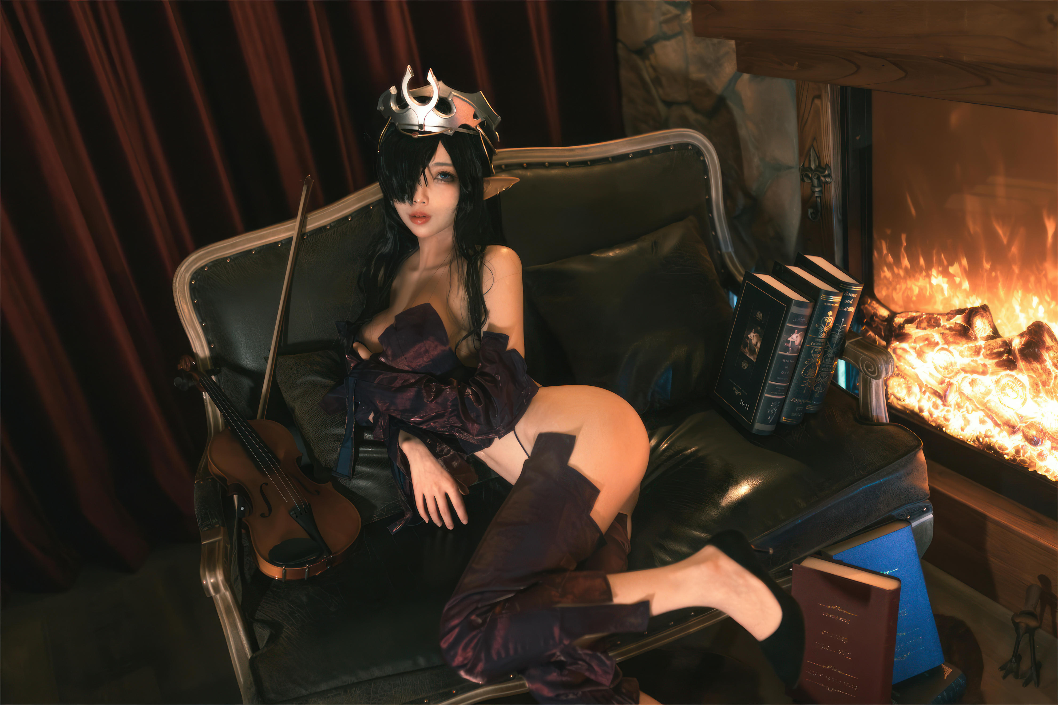 杏仁曲奇 NO.012 黑兽 精灵女王 [60P-491MB]_第1集