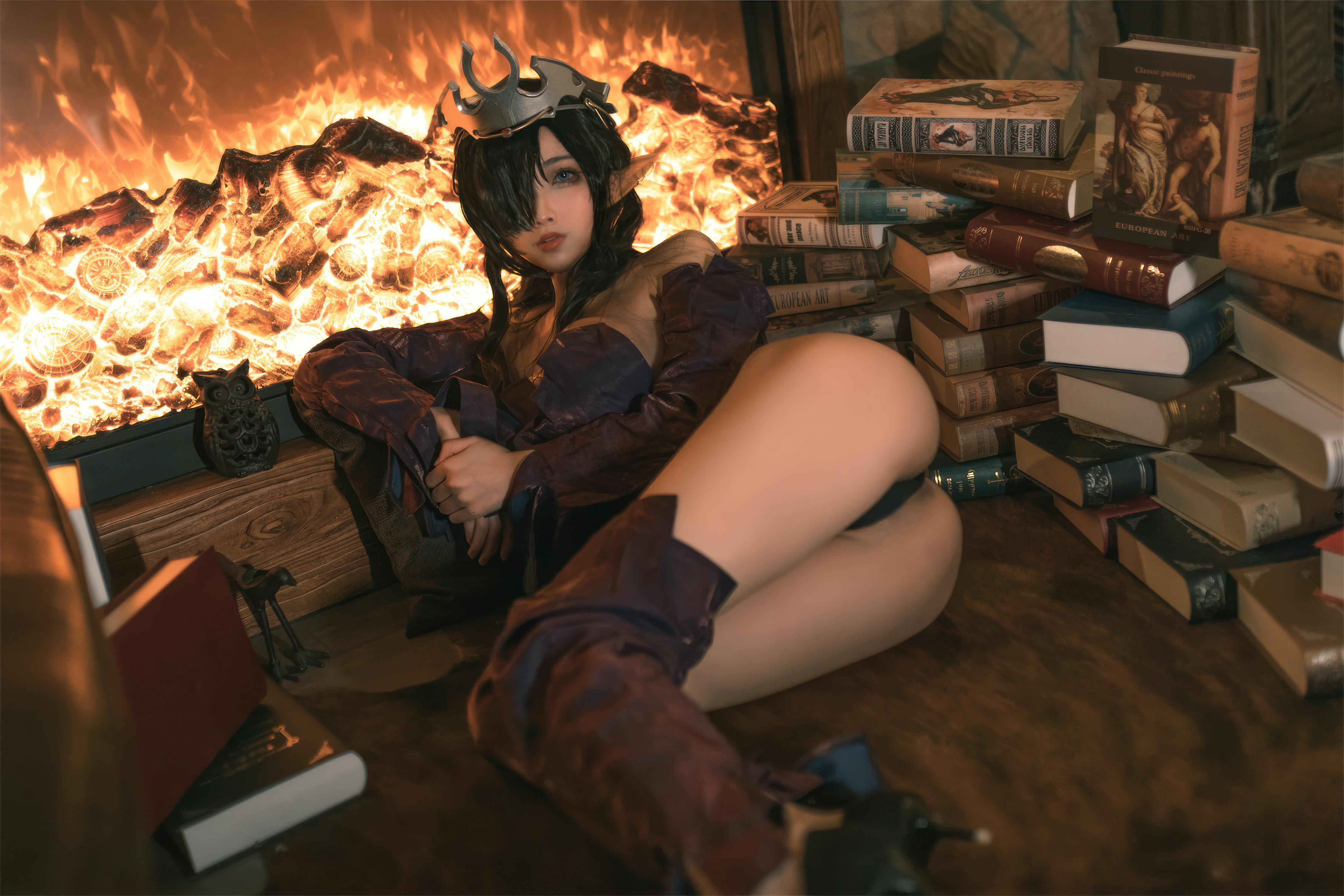 杏仁曲奇 NO.012 黑兽 精灵女王 [60P-491MB]_第3集