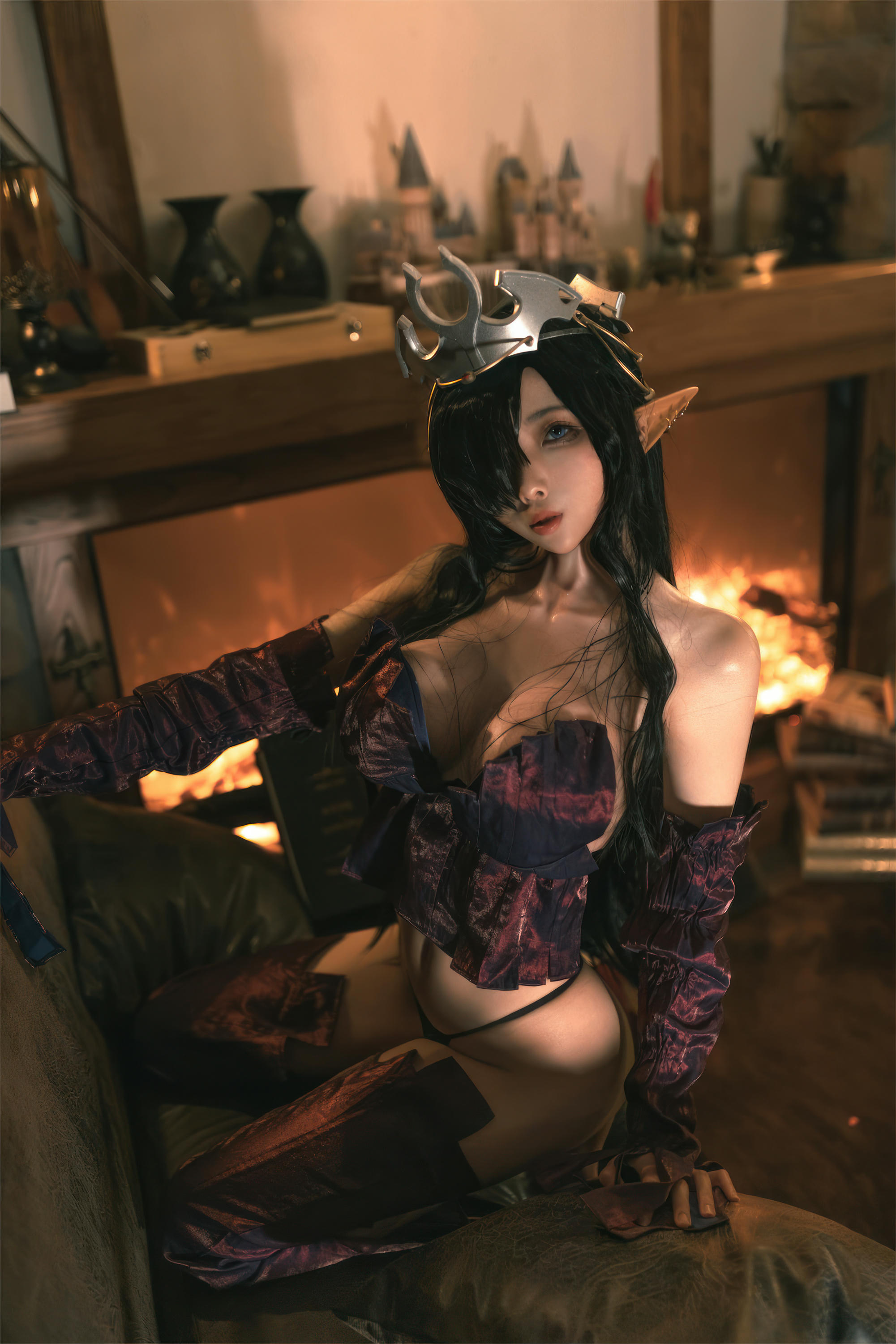 杏仁曲奇 NO.012 黑兽 精灵女王 [60P-491MB]_第3集