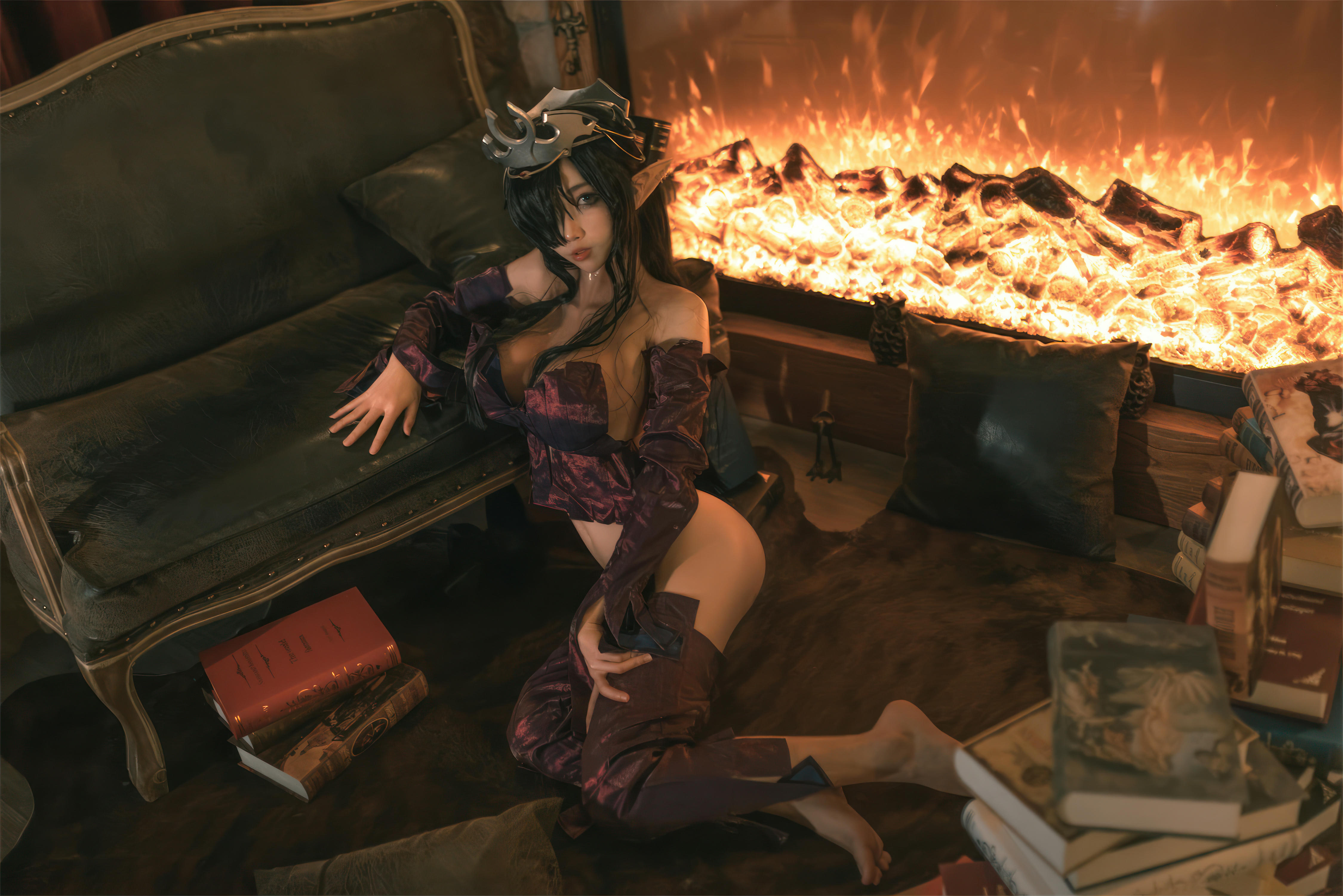 杏仁曲奇 NO.012 黑兽 精灵女王 [60P-491MB]_第3集