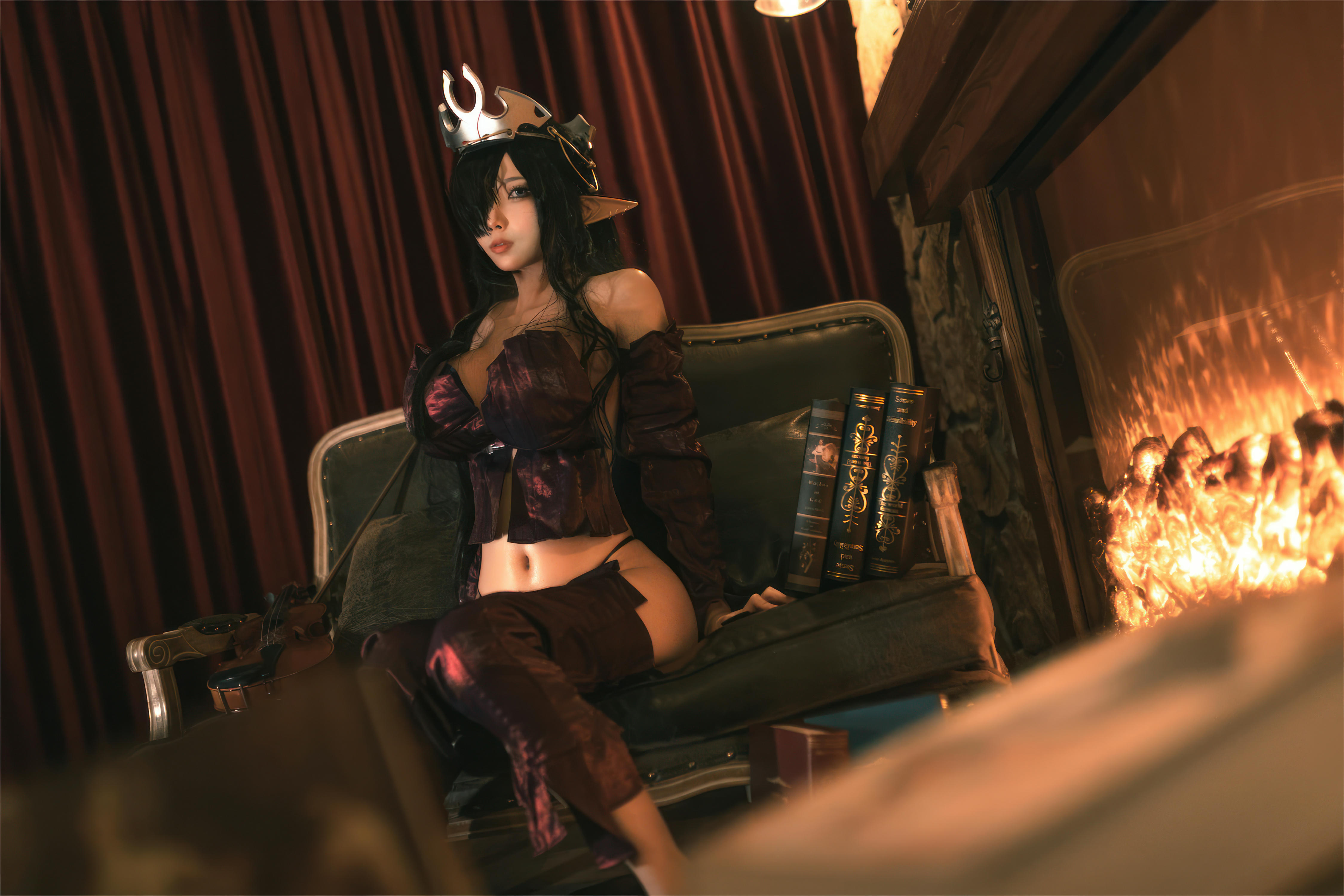 杏仁曲奇 NO.012 黑兽 精灵女王 [60P-491MB]_第1集