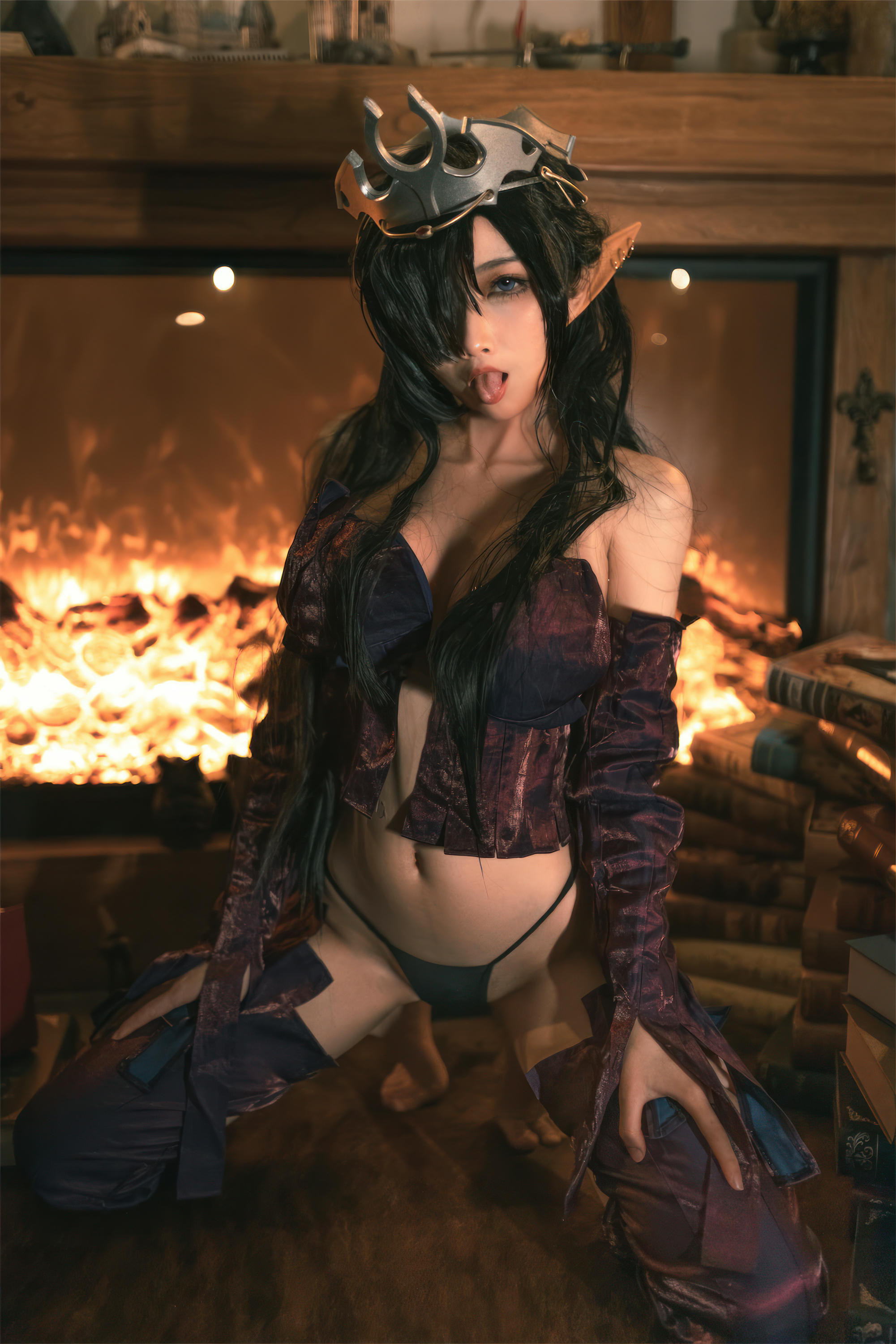 杏仁曲奇 NO.012 黑兽 精灵女王 [60P-491MB]_第3集