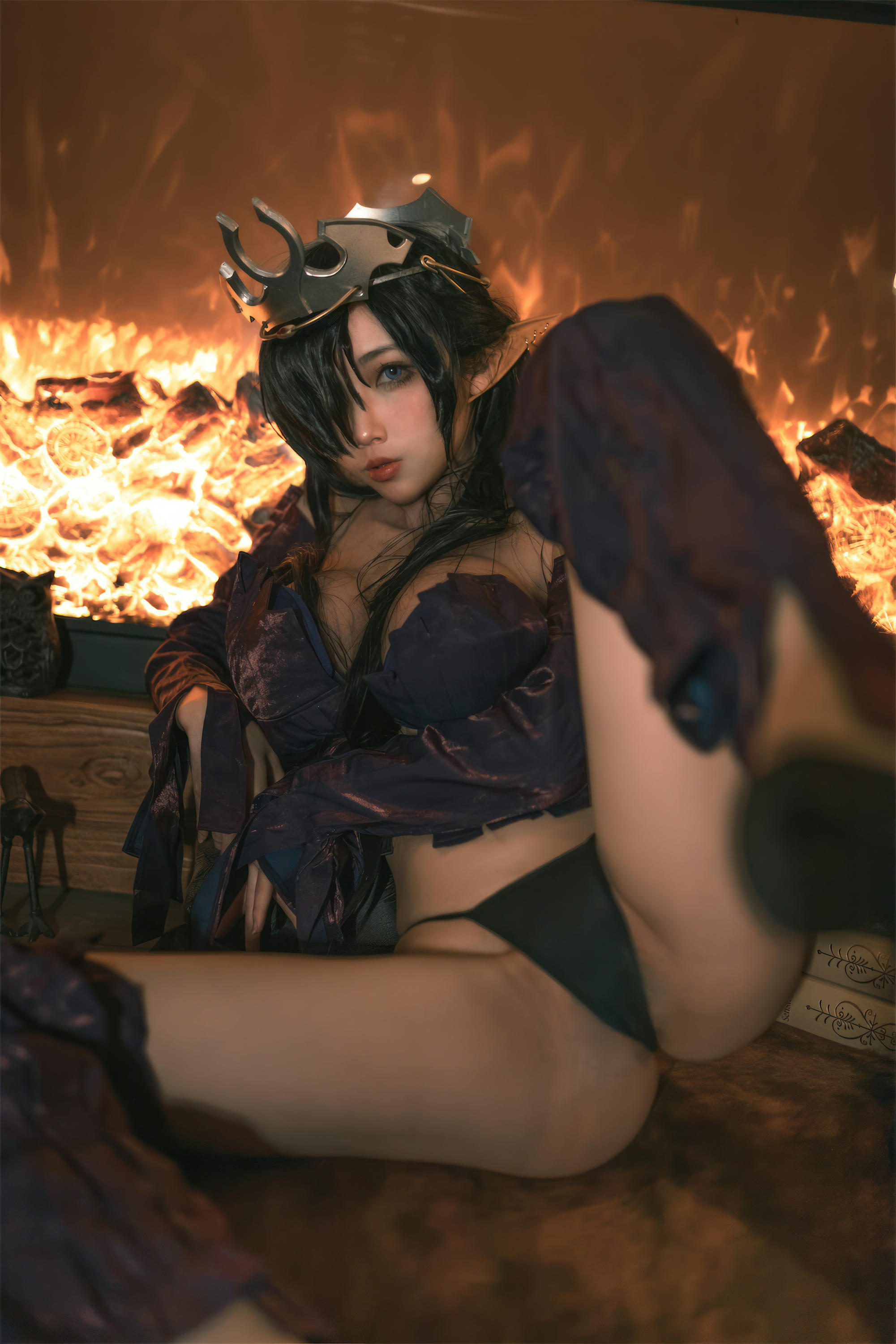 杏仁曲奇 NO.012 黑兽 精灵女王 [60P-491MB]_第3集