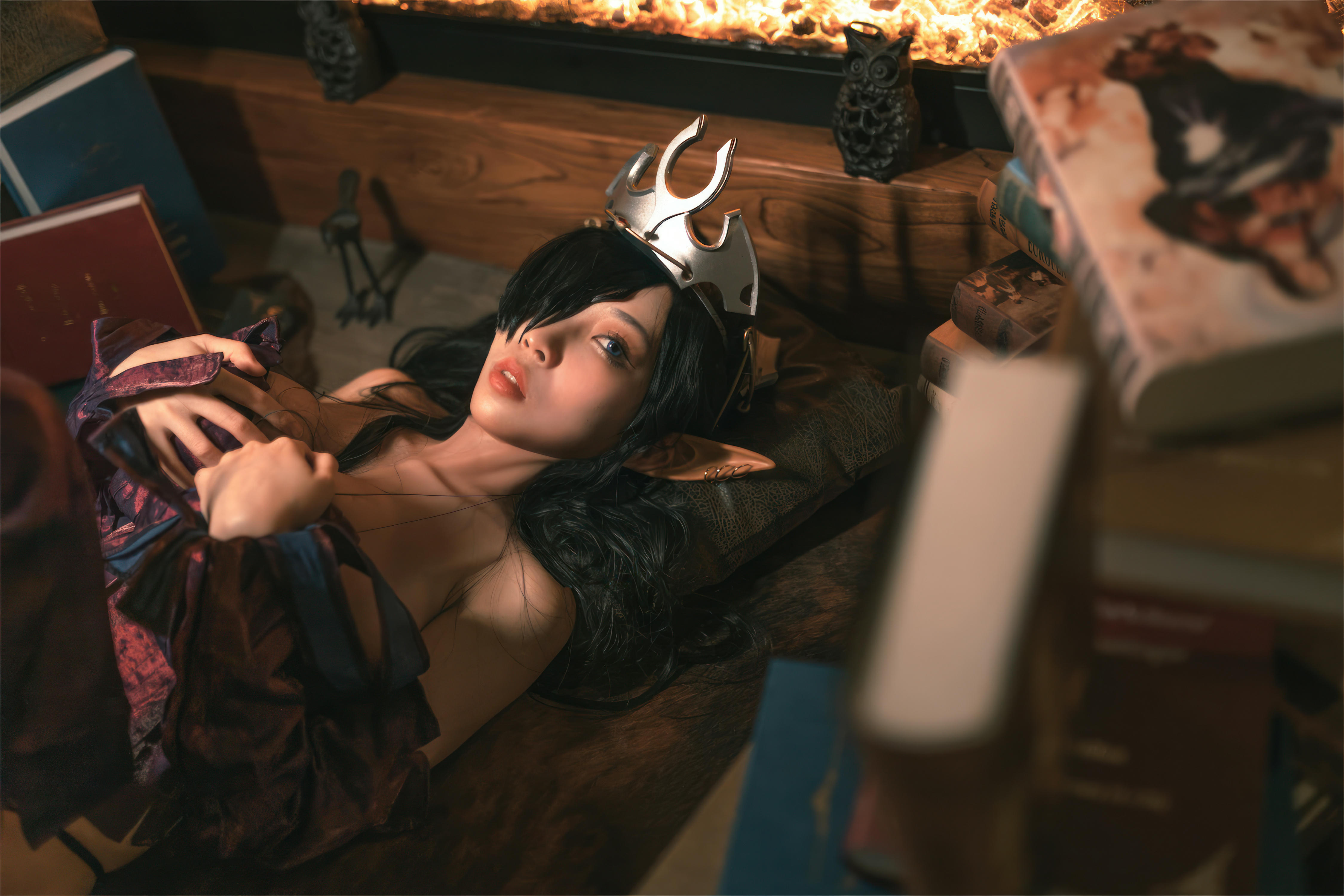 杏仁曲奇 NO.012 黑兽 精灵女王 [60P-491MB]_第3集