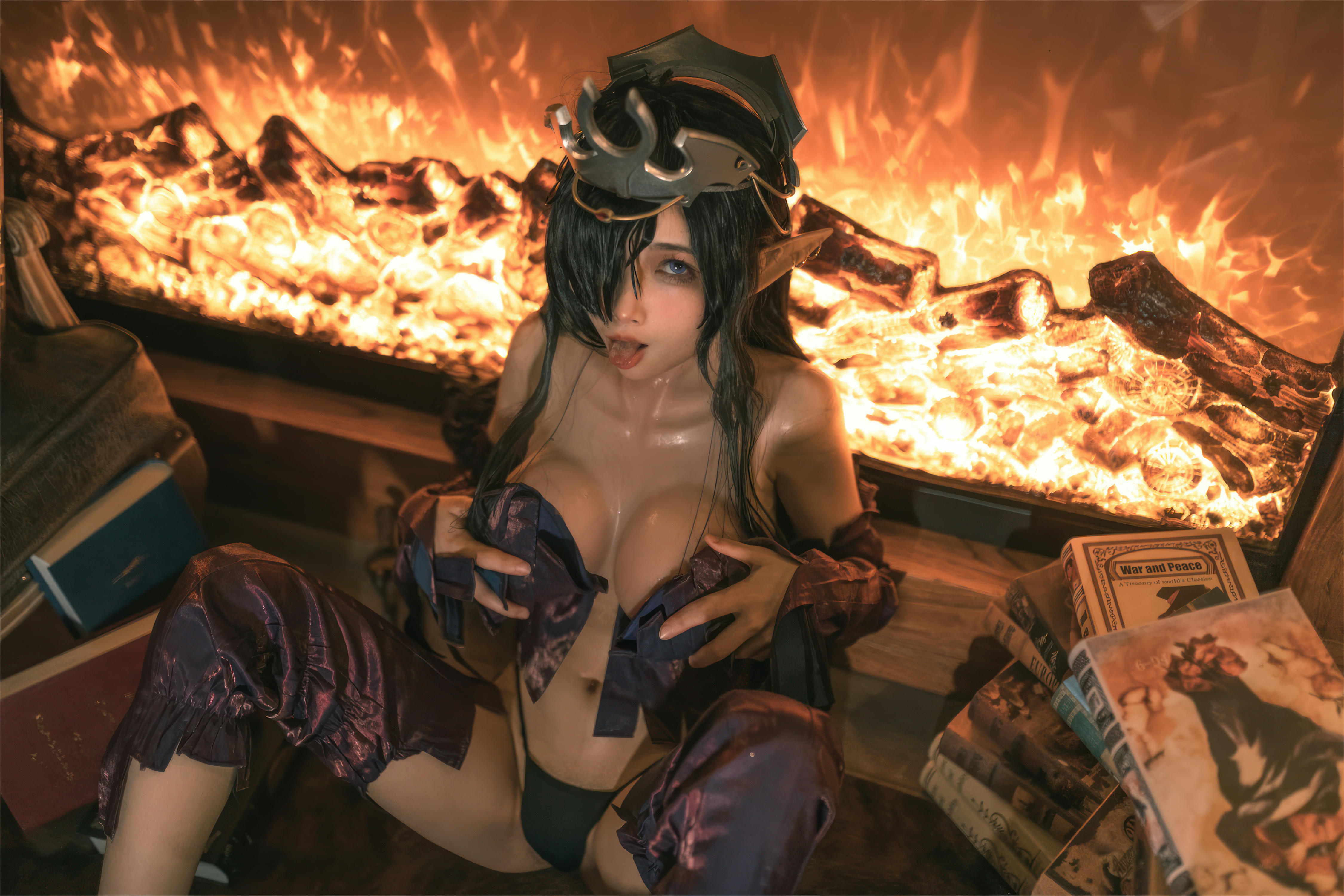 杏仁曲奇 NO.012 黑兽 精灵女王 [60P-491MB]_第3集