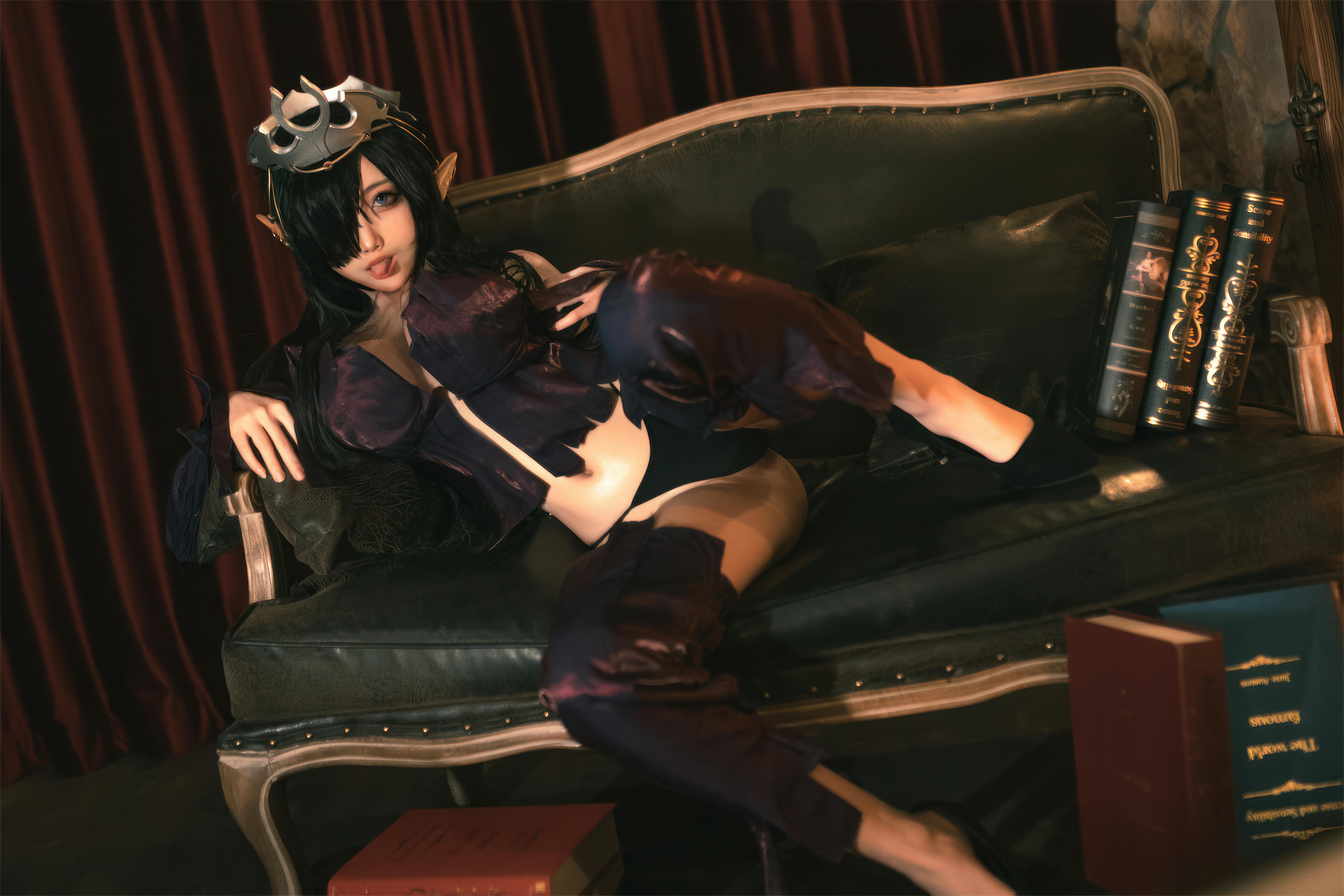 杏仁曲奇 NO.012 黑兽 精灵女王 [60P-491MB]_第3集