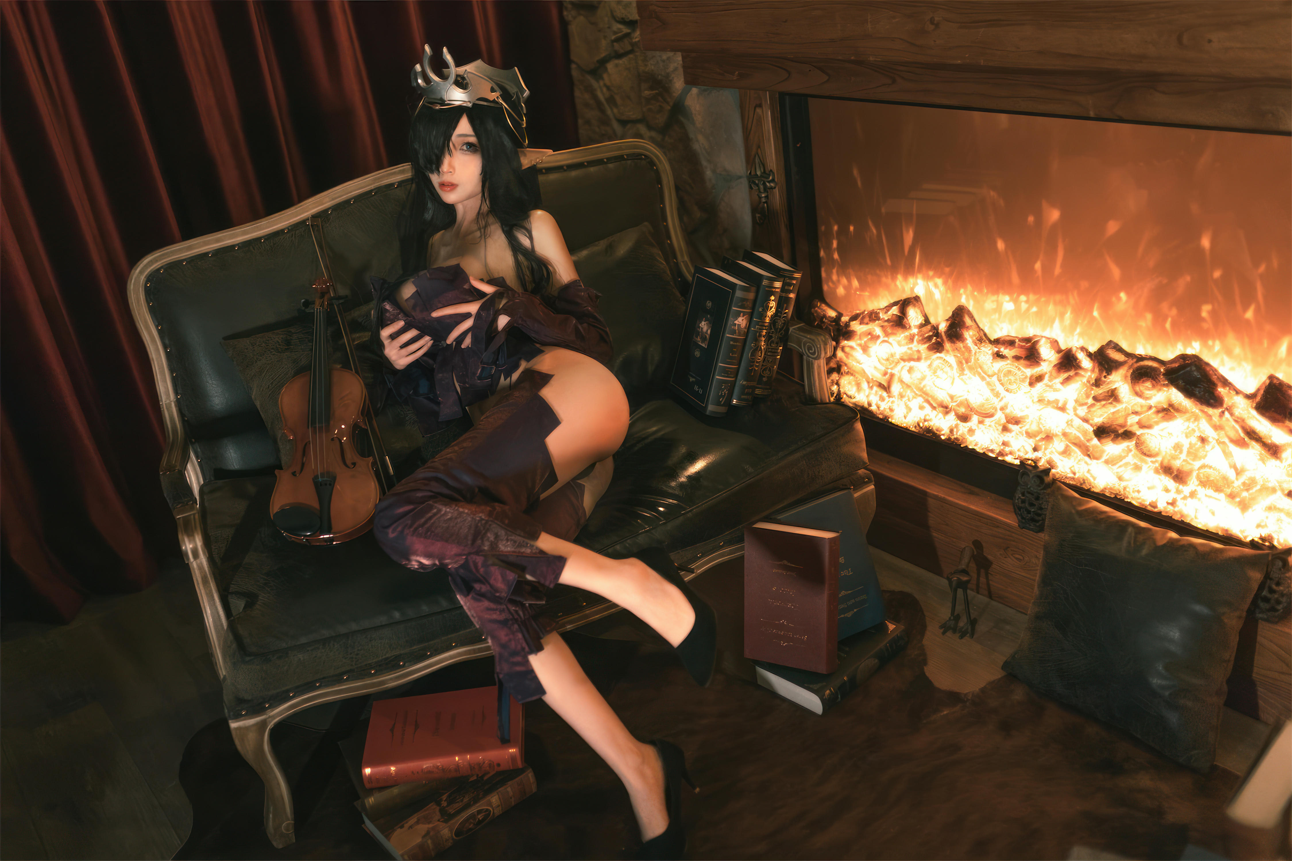 杏仁曲奇 NO.012 黑兽 精灵女王 [60P-491MB]_第1集