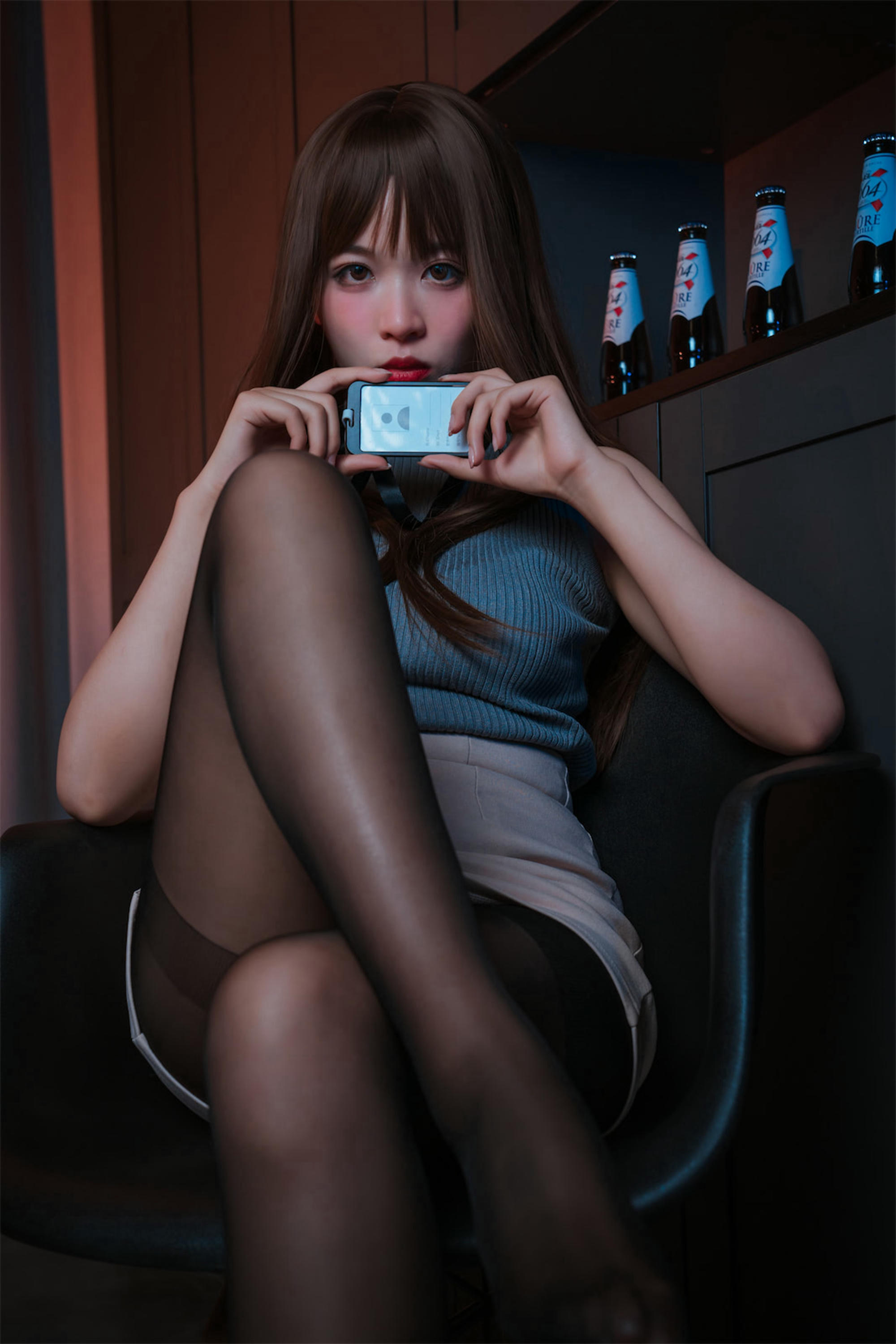 轩萧学姐 NO.023 微醺喝醉了ol [57P222M]_第1集