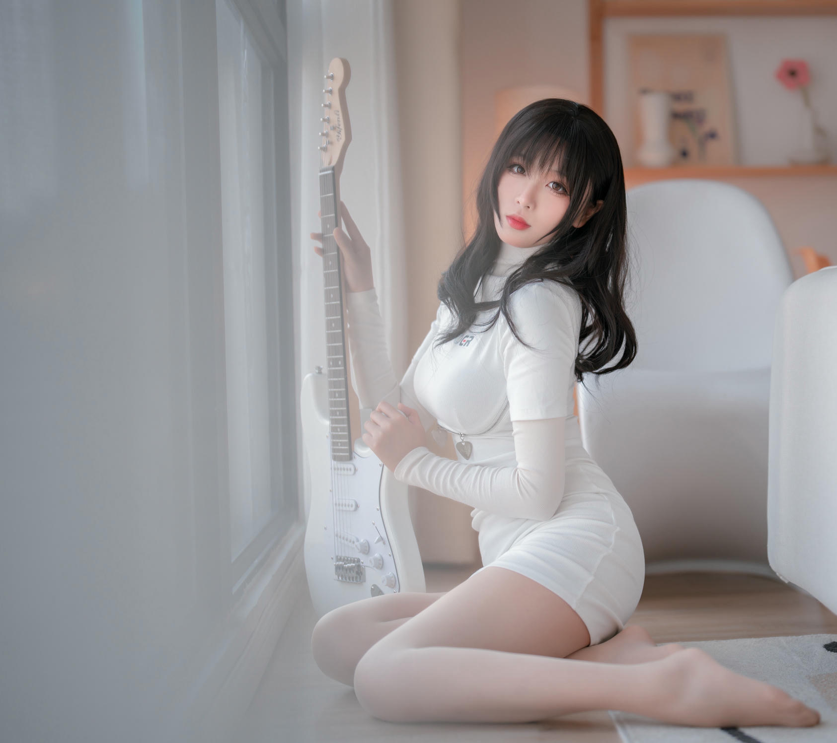 轩萧学姐 NO.026 吉他妹妹肉丝套 [61P-107MB]_第1集