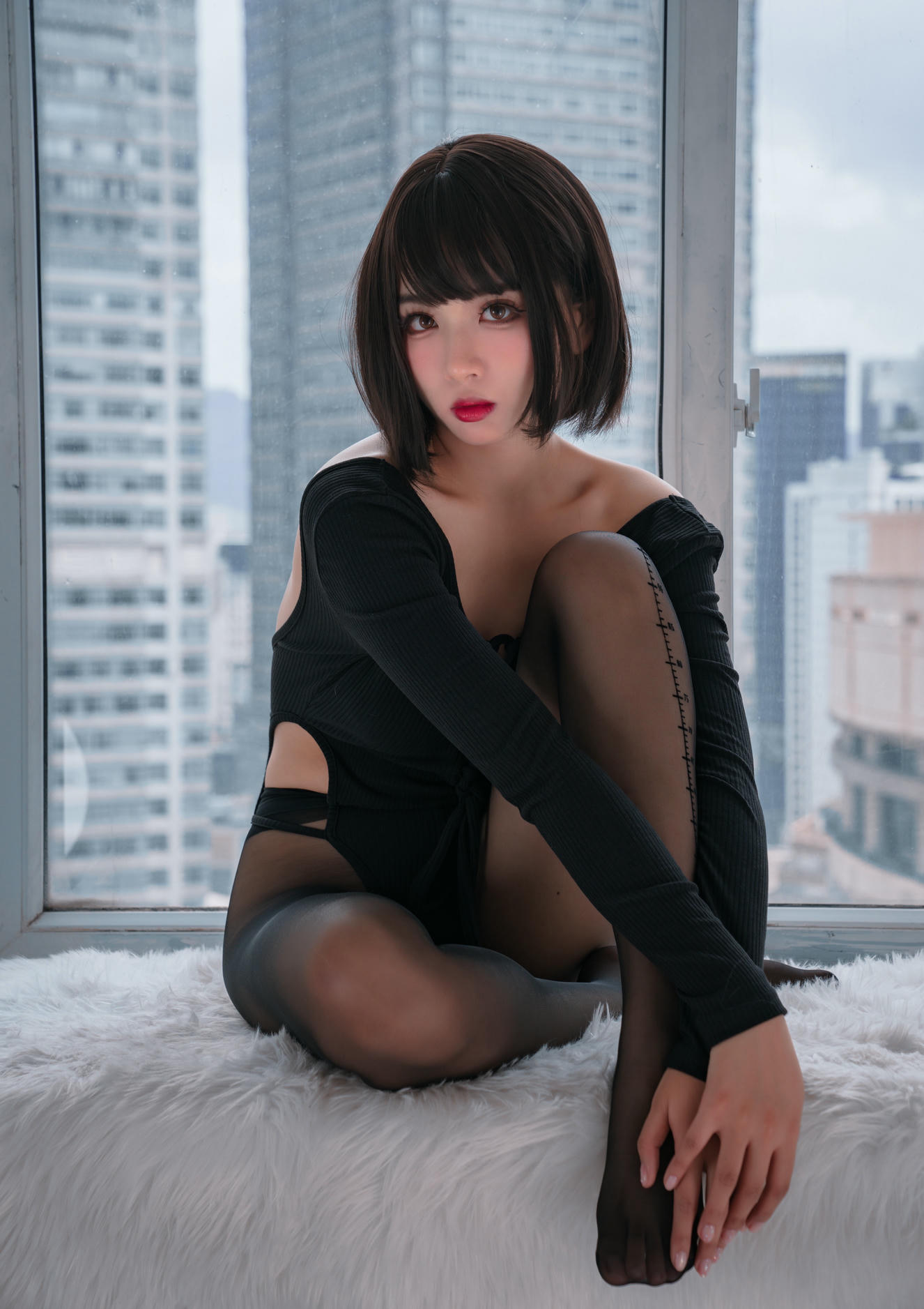 轩萧学姐 NO.029 量个腰围 [32P-50MB]_第1集