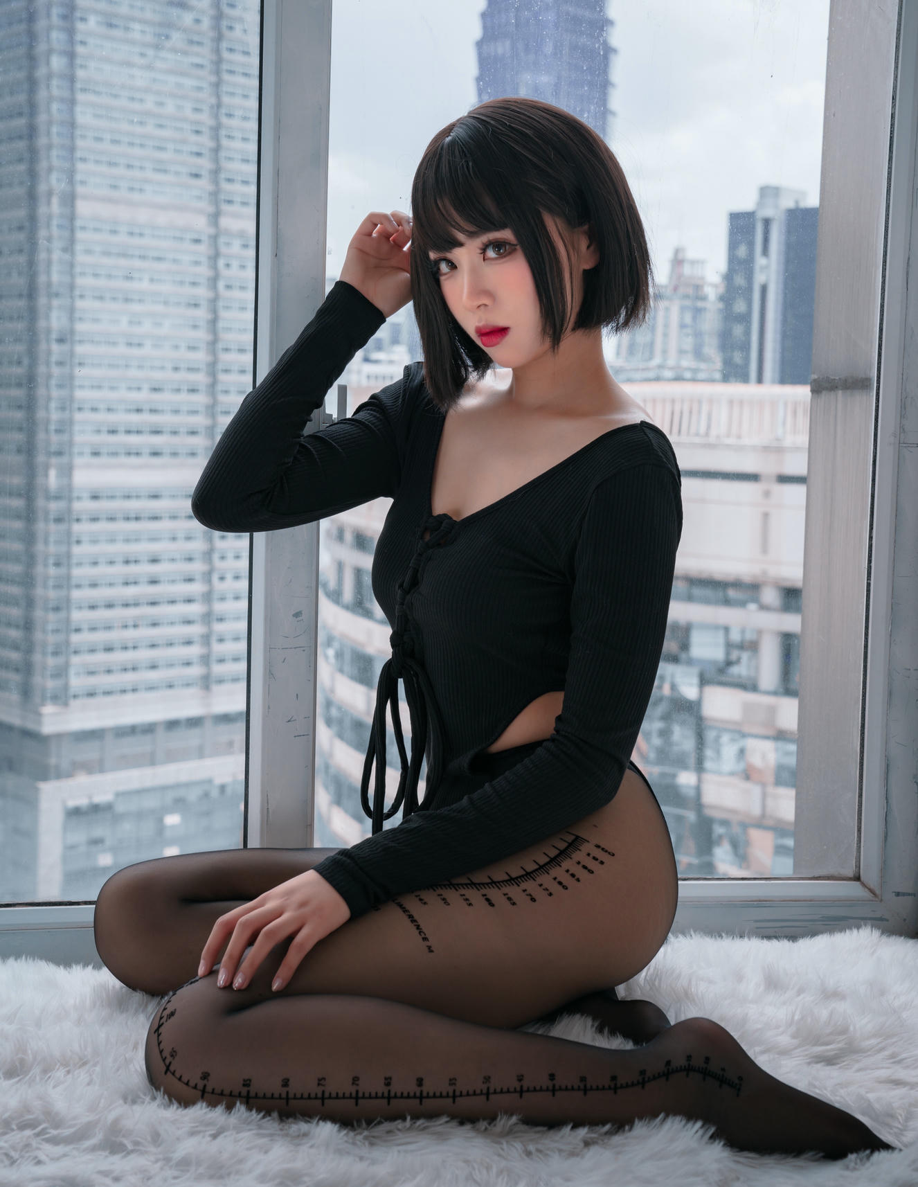 轩萧学姐 NO.029 量个腰围 [32P-50MB]_第1集