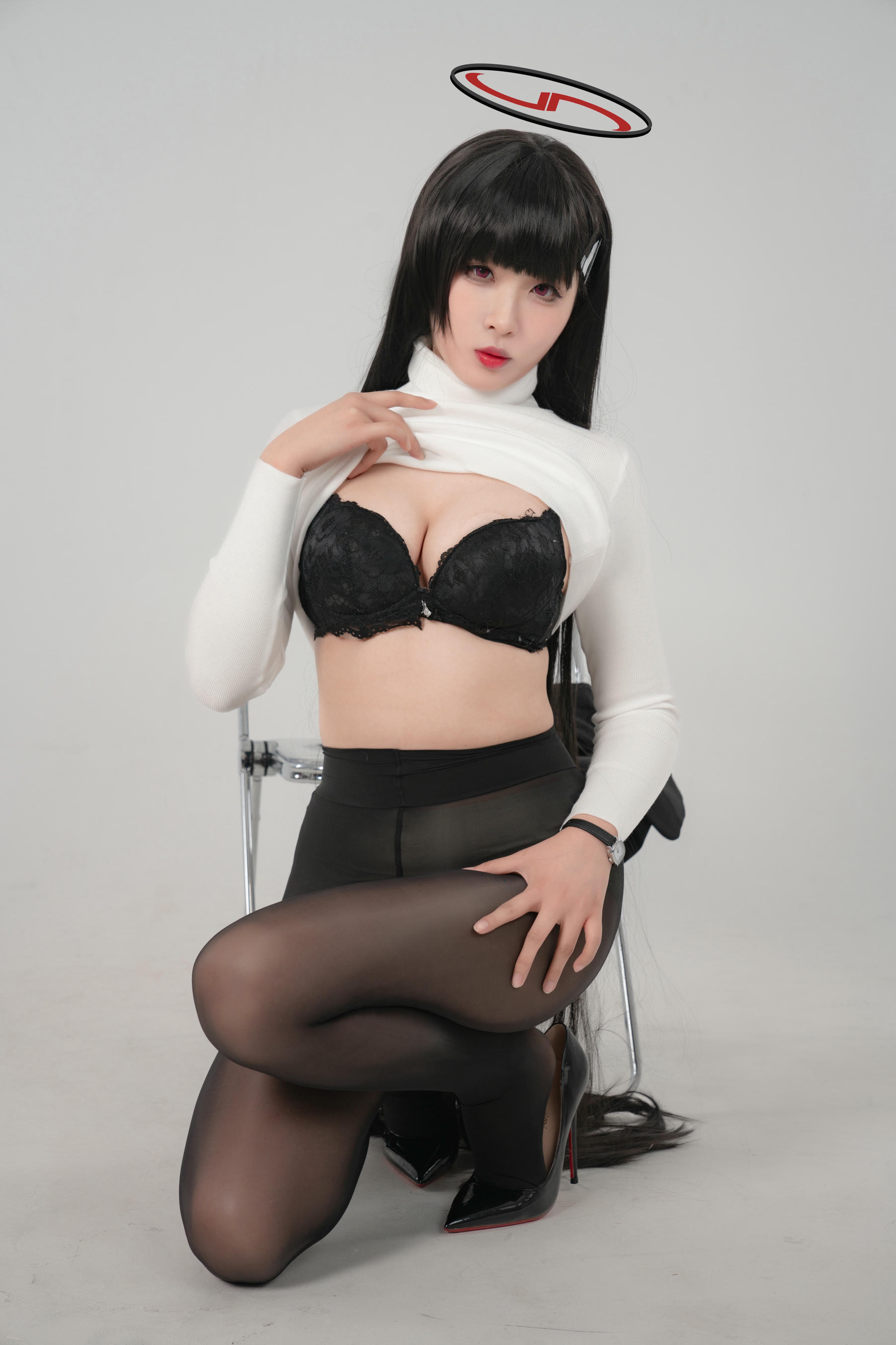 轩萧学姐 NO.039 碧蓝档案 莉音 [85P2V-1.35GB]-2白毛衣_第1集