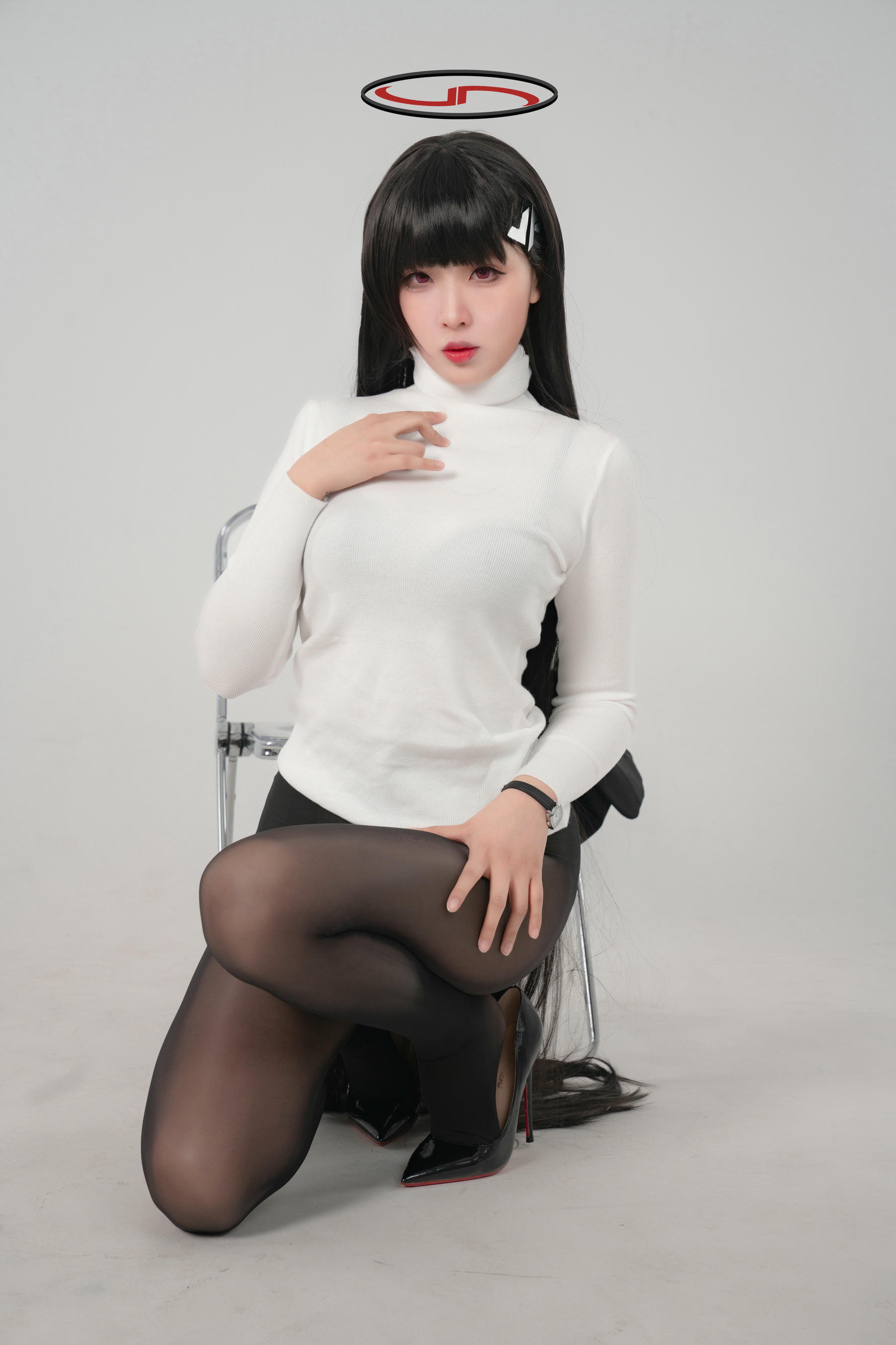 轩萧学姐 NO.039 碧蓝档案 莉音 [85P2V-1.35GB]-2白毛衣_第1集