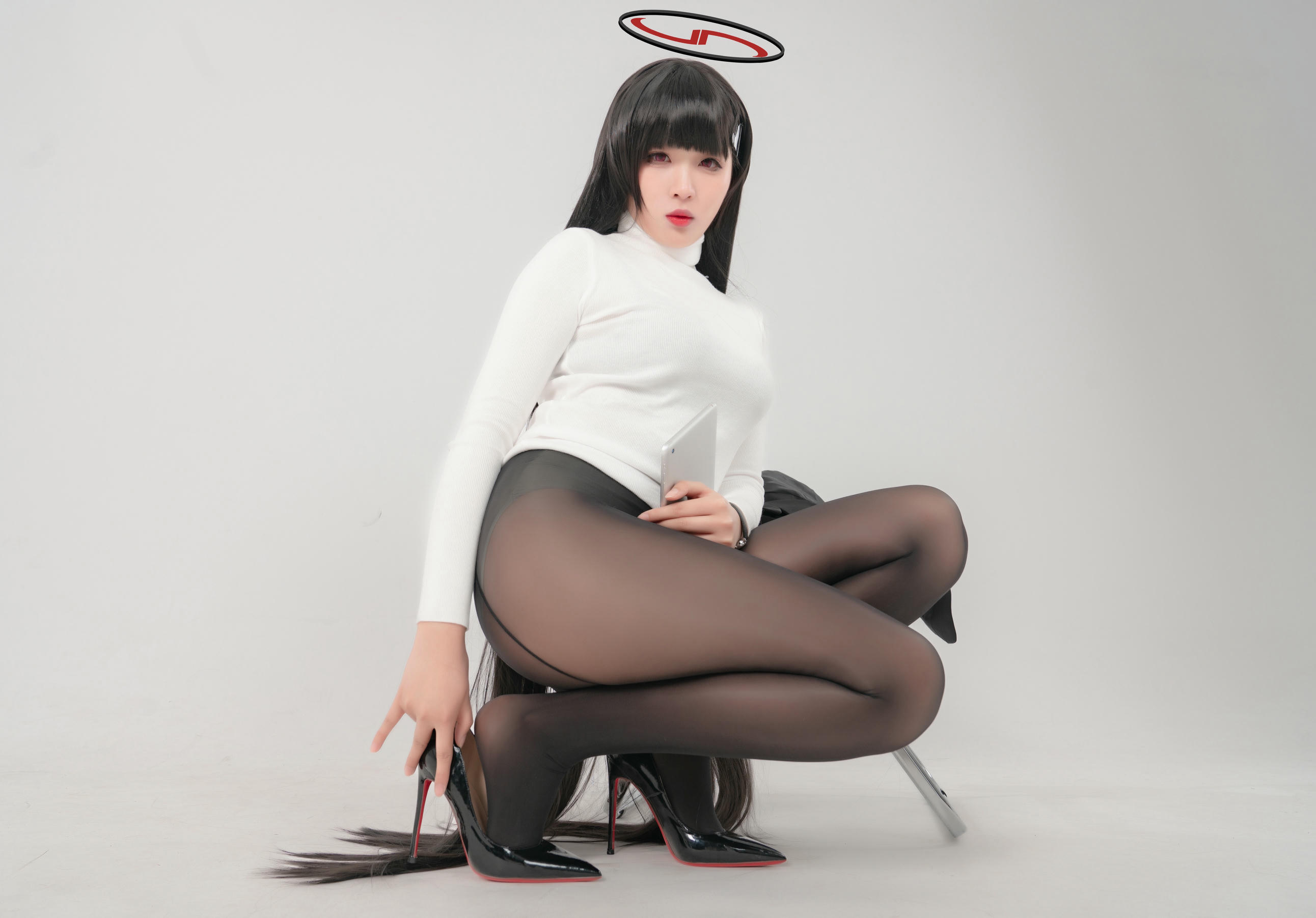 轩萧学姐 NO.039 碧蓝档案 莉音 [85P2V-1.35GB]-2白毛衣_第1集