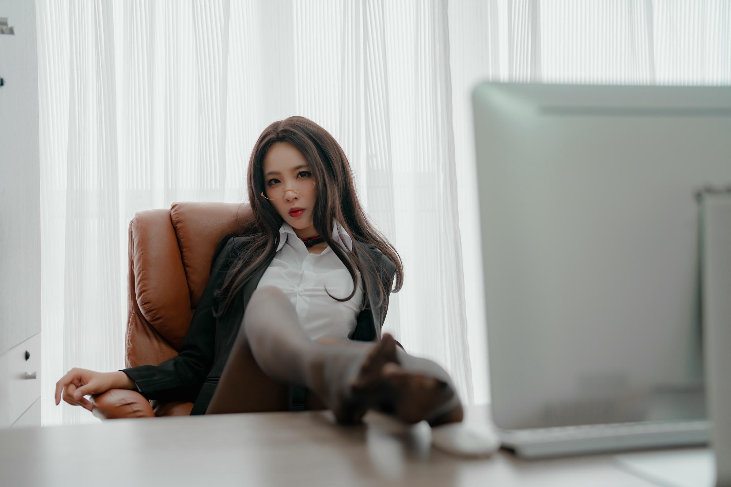 轩萧学姐 NO.040 女社长 [108P1V-203MB]_第1集