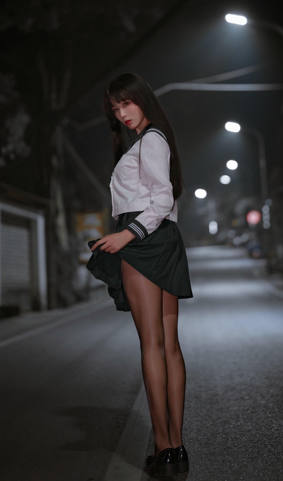 轩萧学姐 NO.041 公路JK [60P 135MB]-公路部分_第1集