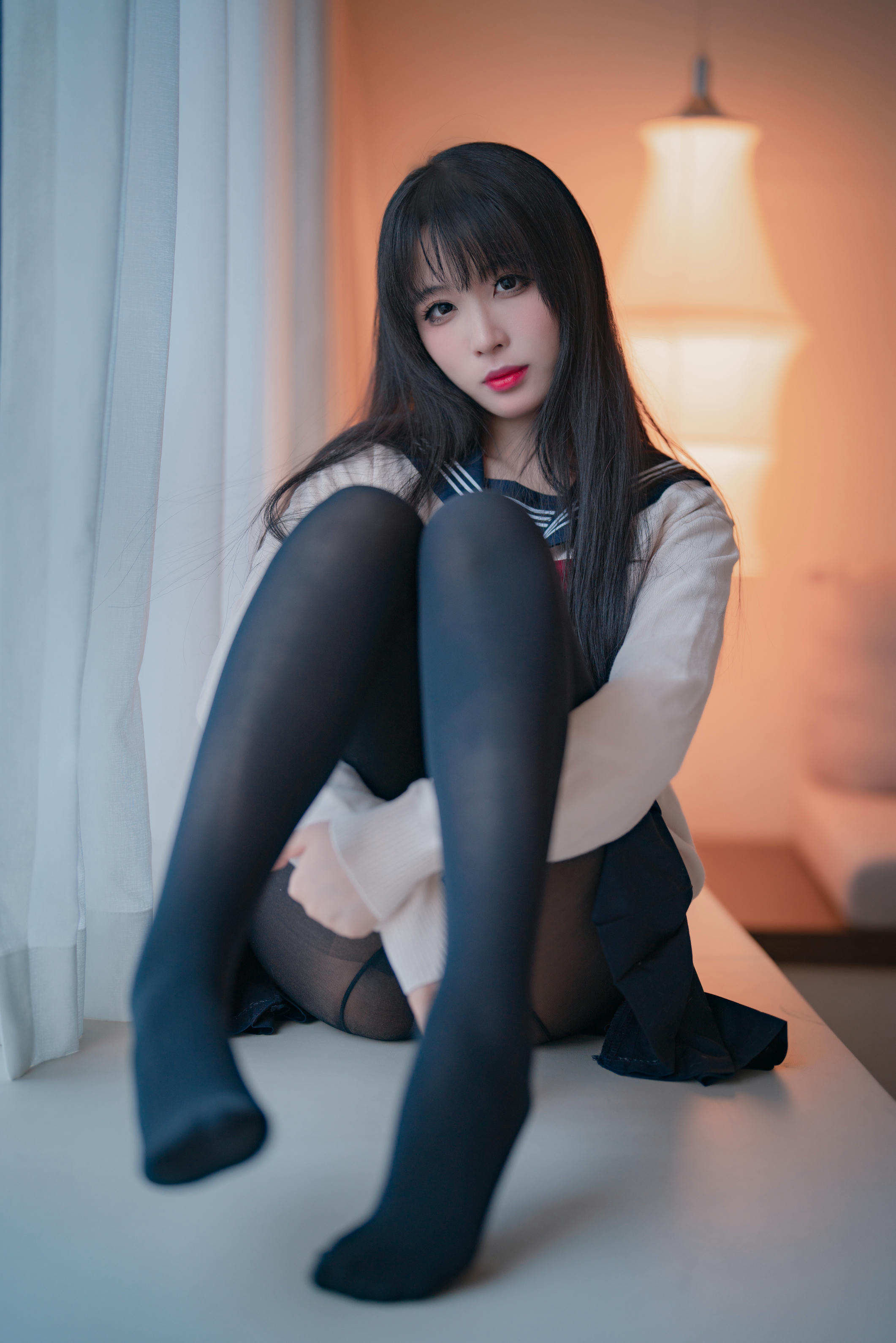 轩萧学姐 NO.045 黑丝JK 2.0 [44P-167M]_第1集