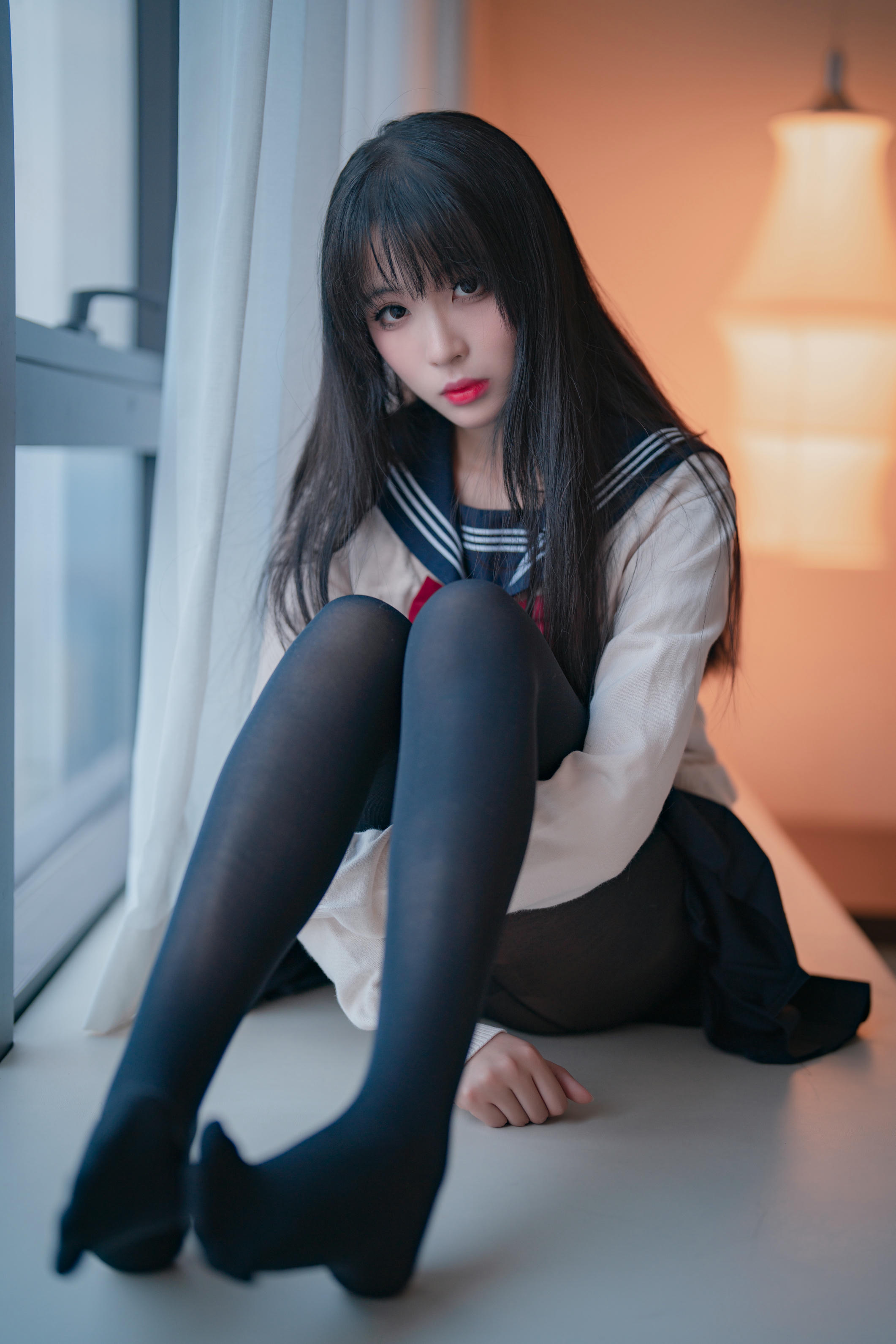 轩萧学姐 NO.045 黑丝JK 2.0 [44P-167M]_第1集