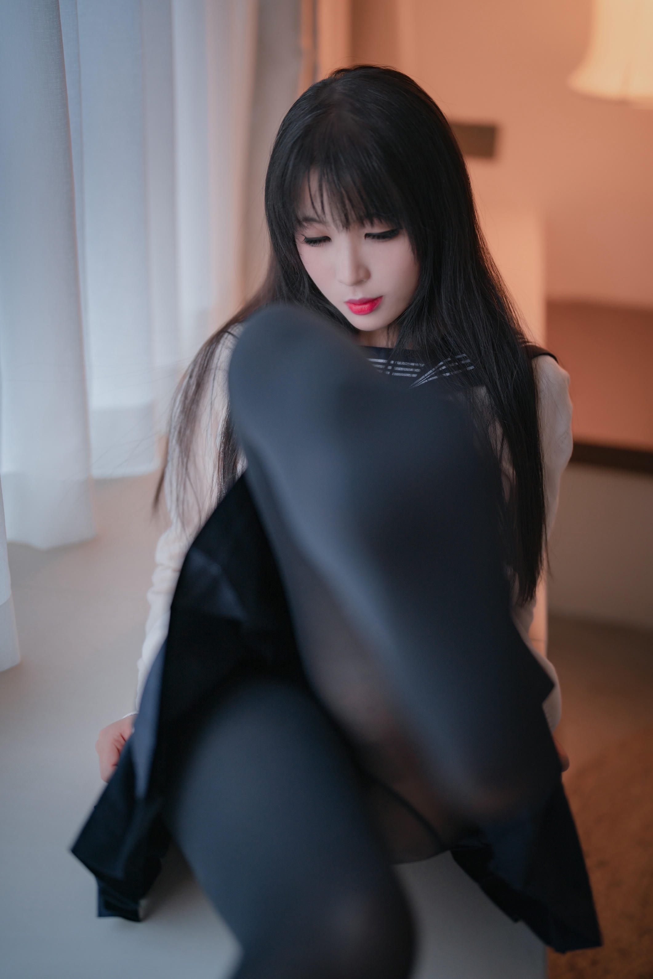 轩萧学姐 NO.045 黑丝JK 2.0 [44P-167M]_第2集