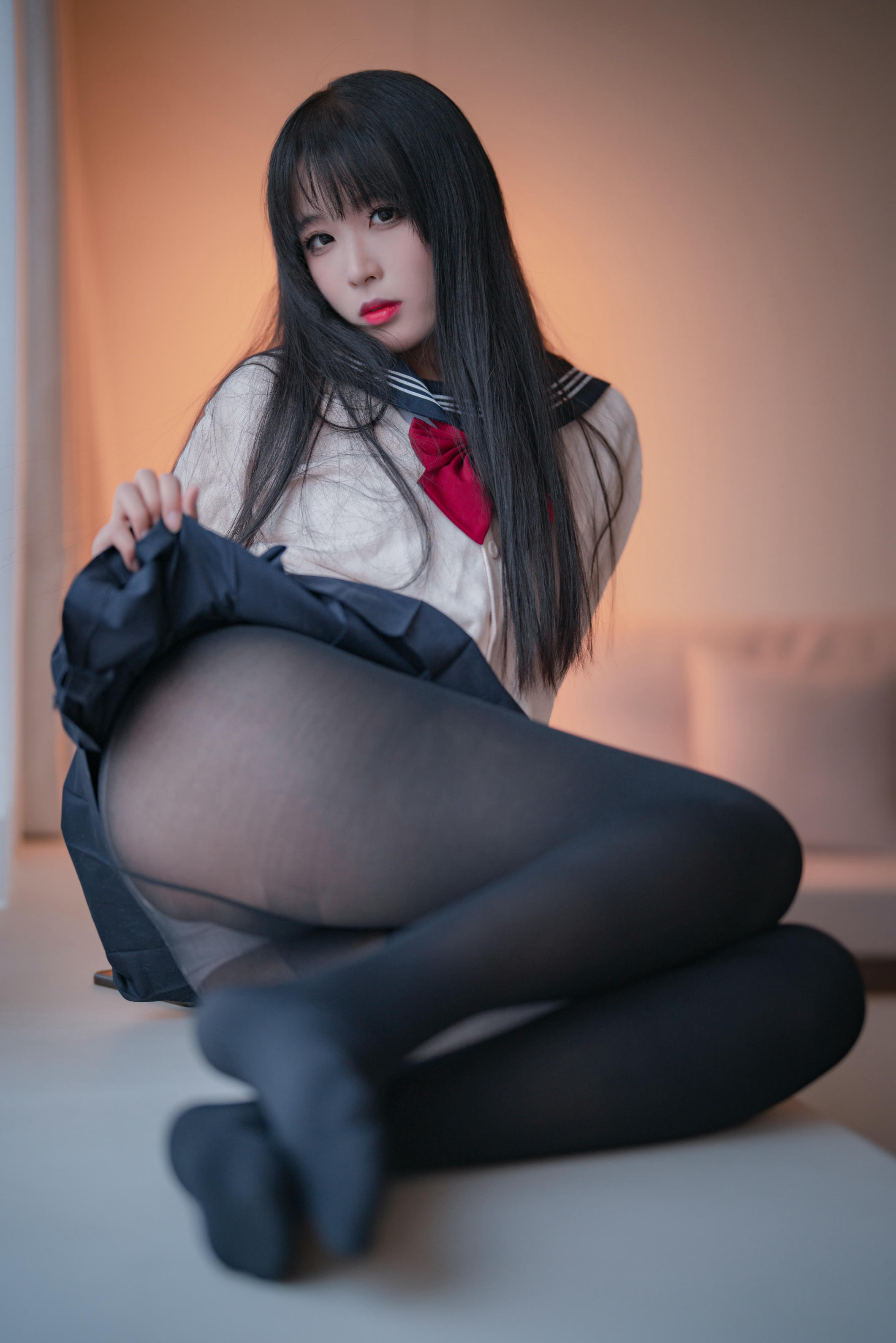 轩萧学姐 NO.045 黑丝JK 2.0 [44P-167M]_第2集