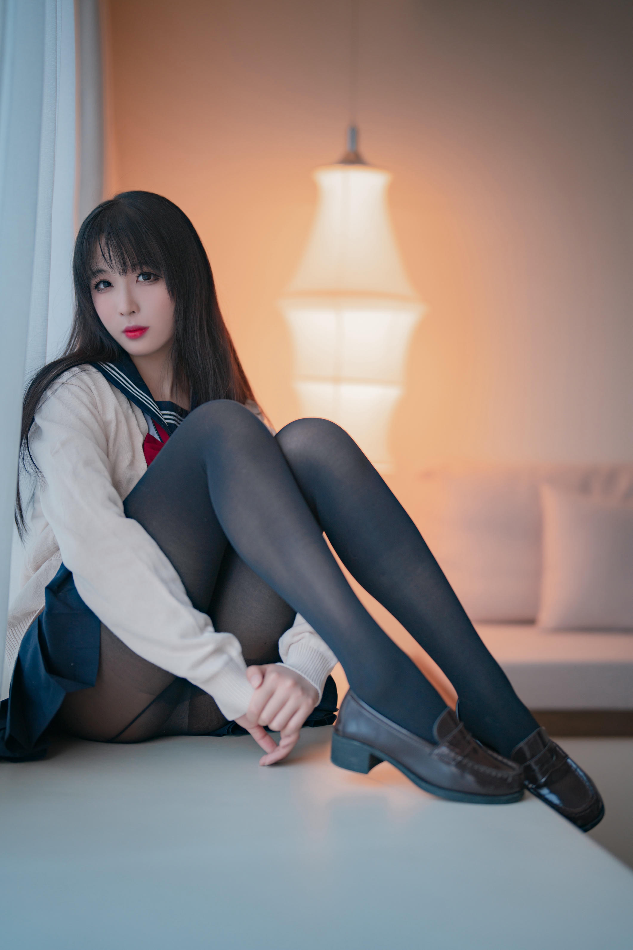 轩萧学姐 NO.045 黑丝JK 2.0 [44P-167M]_第1集