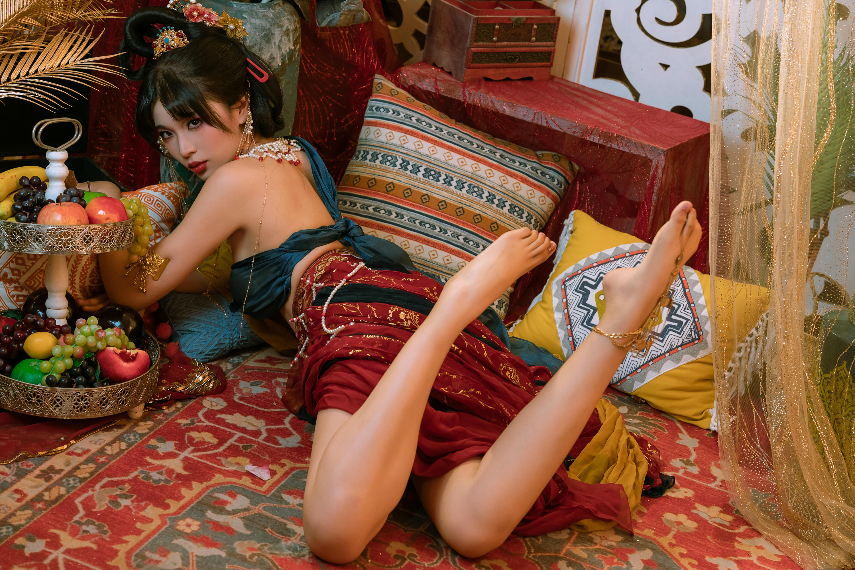 轩萧学姐 NO.053 奶桃桃&轩萧学姐 古风敦煌[34P-1V-488.2M]_第1集