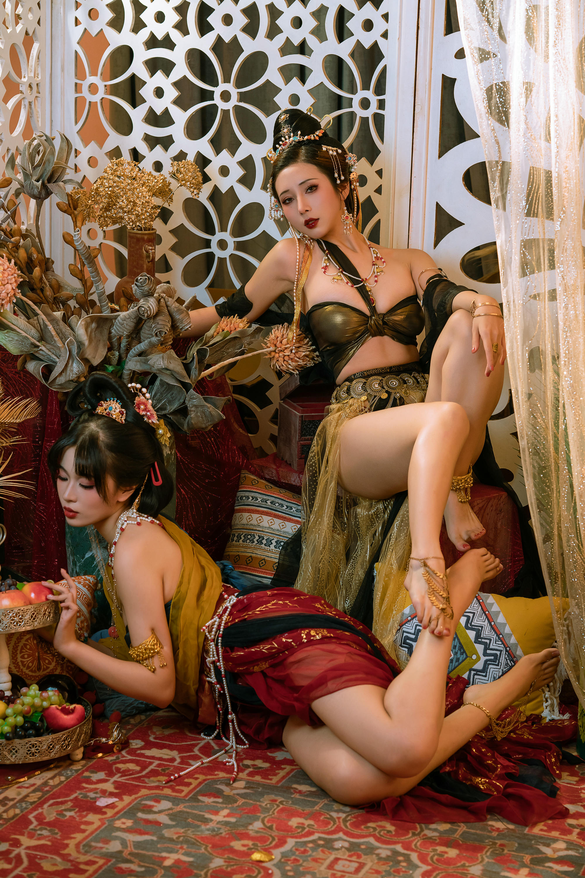 轩萧学姐 NO.053 奶桃桃&轩萧学姐 古风敦煌[34P-1V-488.2M]_第1集