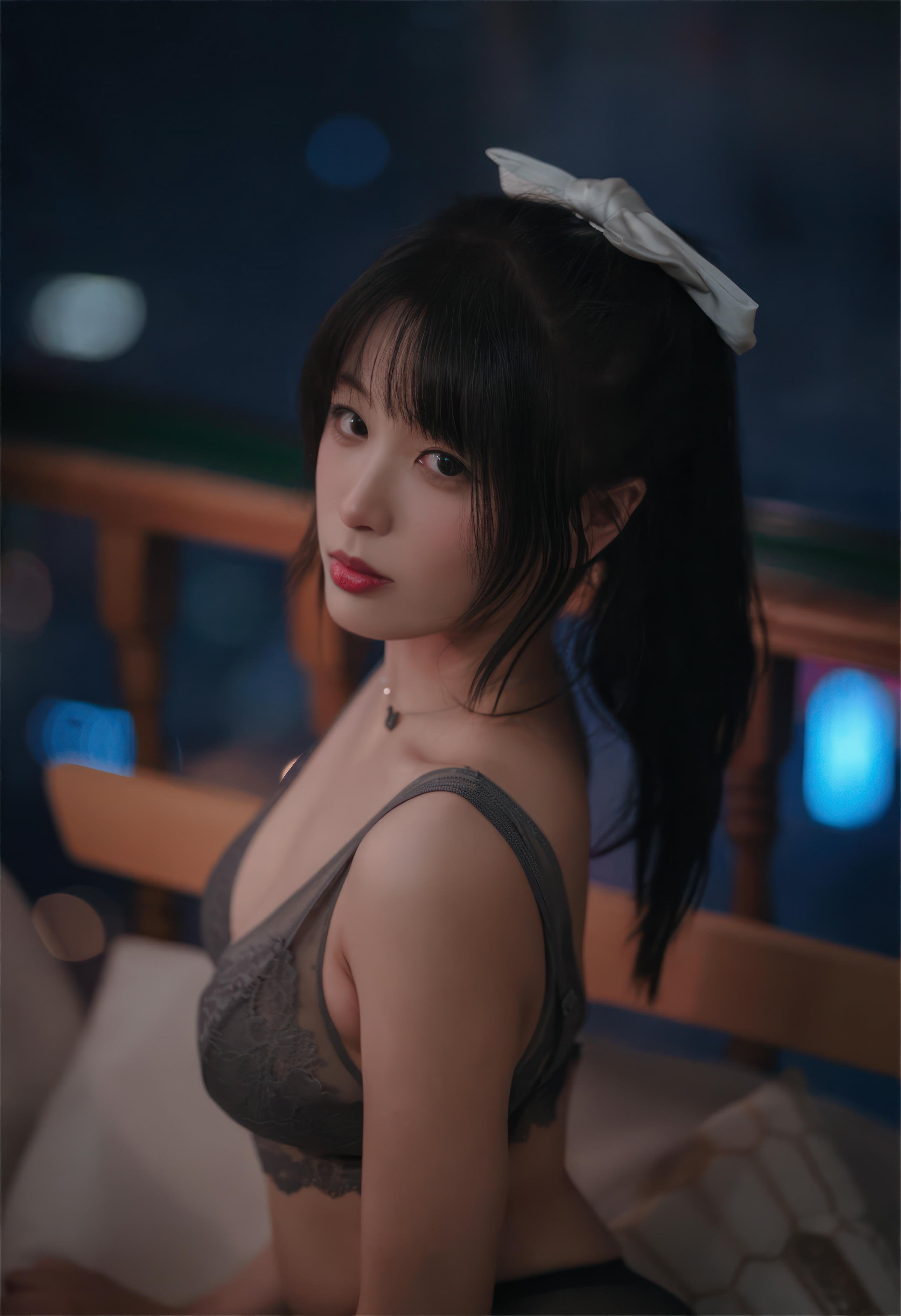 轩萧学姐 NO.062 2023.4月舰长 灰色蕾丝[50P-320MB]_第1集