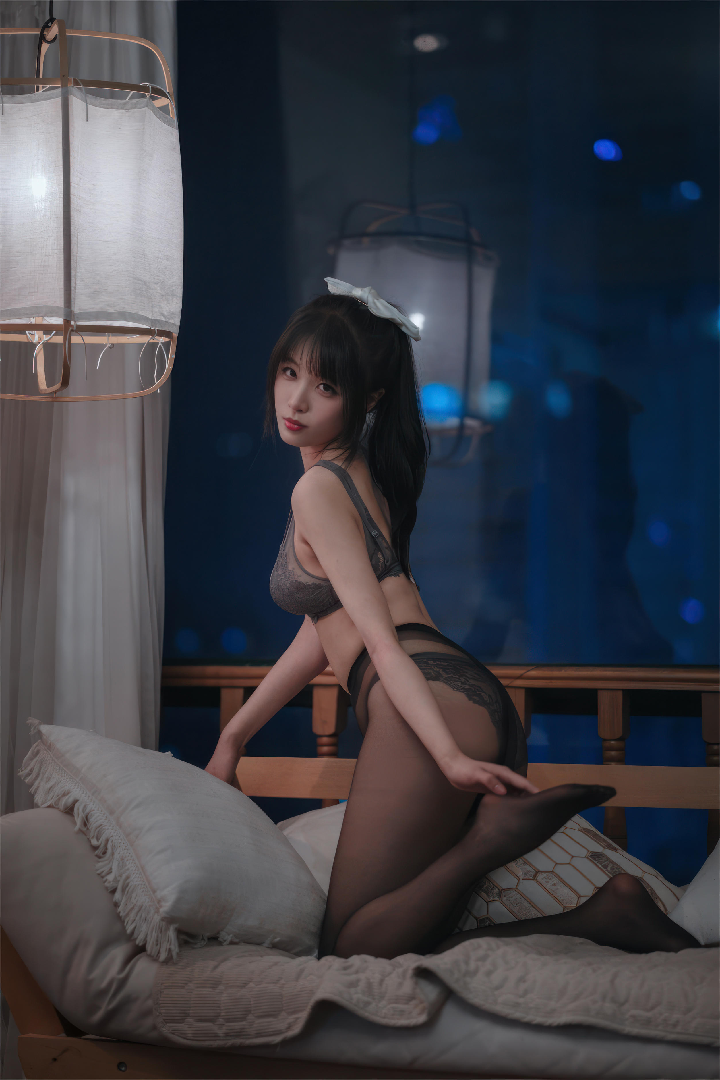 轩萧学姐 NO.062 2023.4月舰长 灰色蕾丝[50P-320MB]_第1集