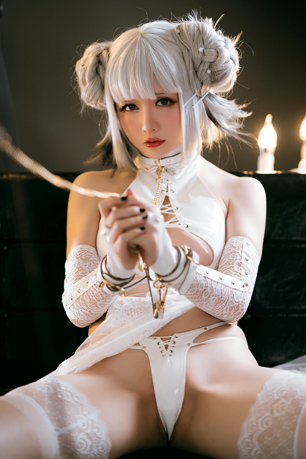 星之迟迟 - NO.71 白狗勾 旗袍 [90P20V-1.98GB]-正片_第2集