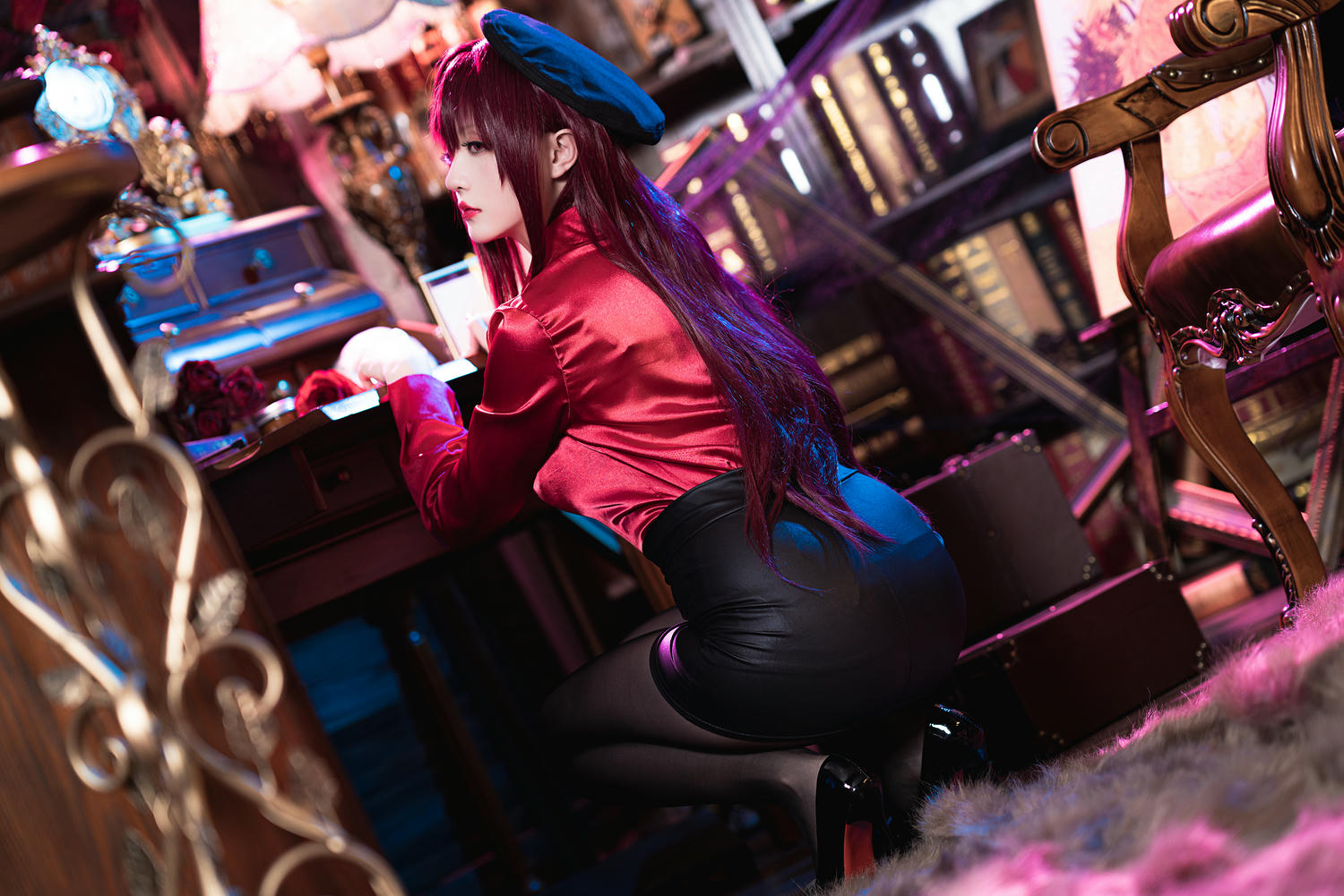 星之迟迟 - NO.90 2021年正片合集 斯卡哈-真红教枪 [70P-303MB]_第2集