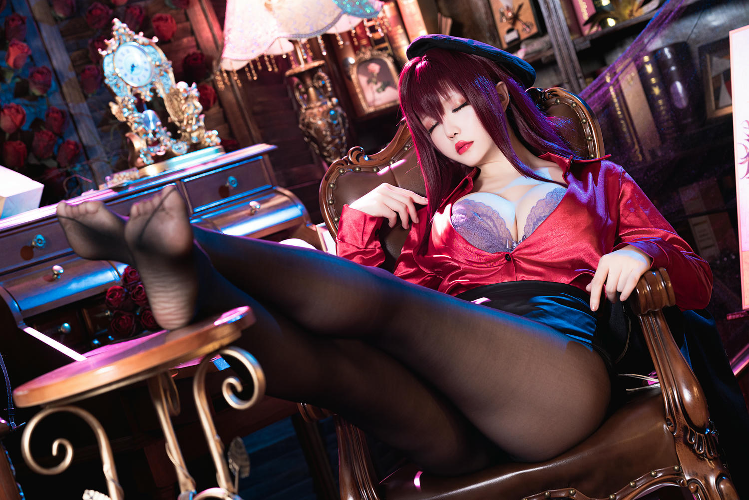 星之迟迟 - NO.90 2021年正片合集 斯卡哈-真红教枪 [70P-303MB]_第2集