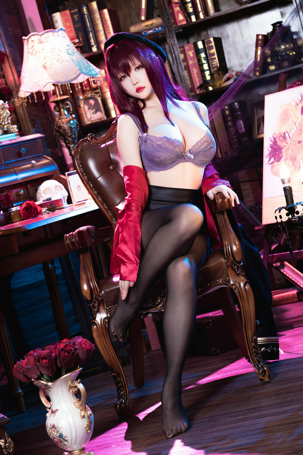 星之迟迟 - NO.90 2021年正片合集 斯卡哈-真红教枪 [70P-303MB]_第3集