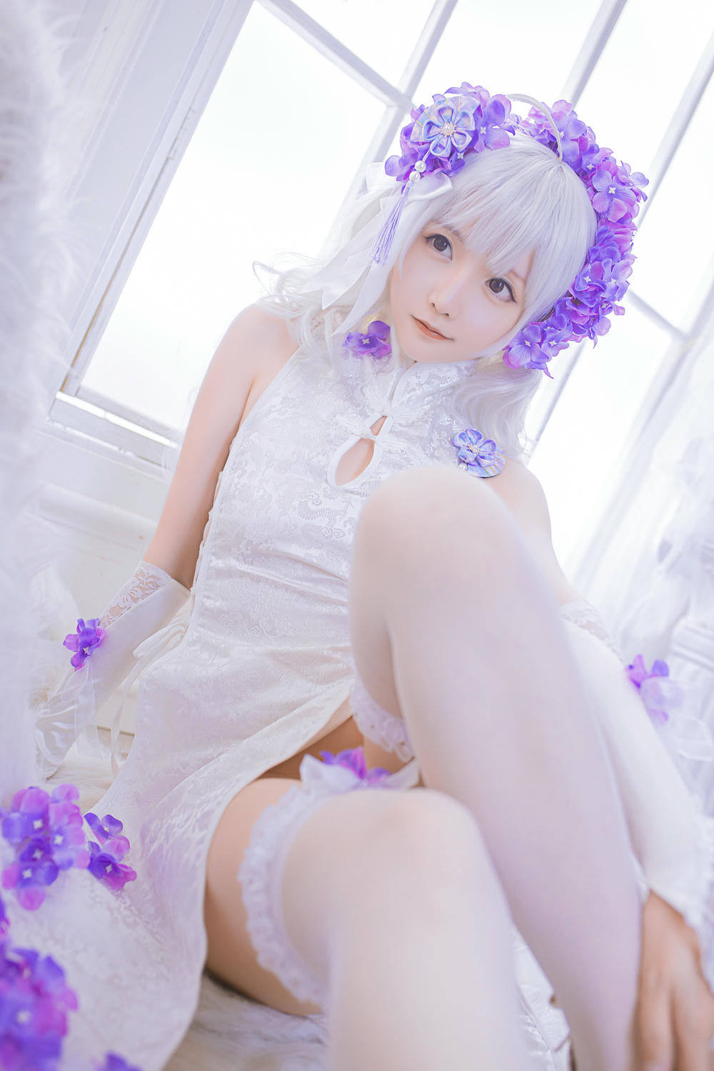 星之迟迟 - NO.07 花鸟风月 电子版 [305P-955MB]-《花鸟风月》电子版-花与旗袍-白_第1集