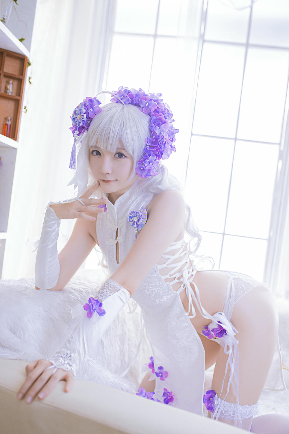 星之迟迟 - NO.07 花鸟风月 电子版 [305P-955MB]-《花鸟风月》电子版-花与旗袍-白_第1集