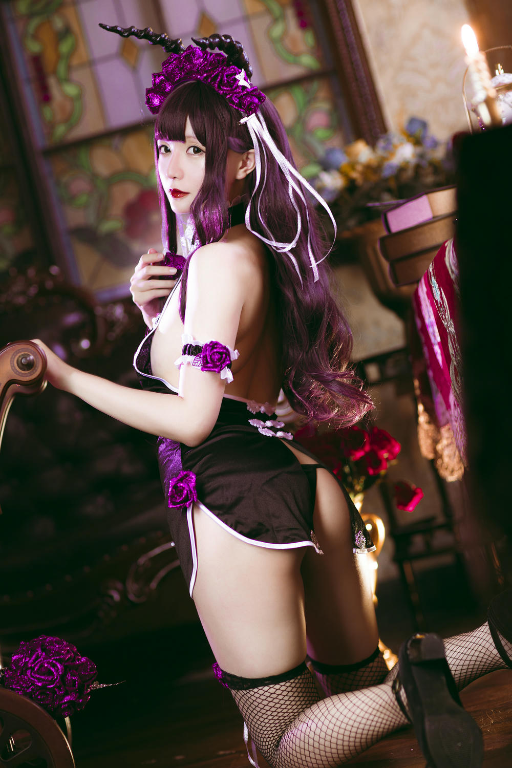 星之迟迟 - NO.07 花鸟风月 电子版 [305P-955MB]-《花鸟风月》电子版-花与旗袍-紫_第1集