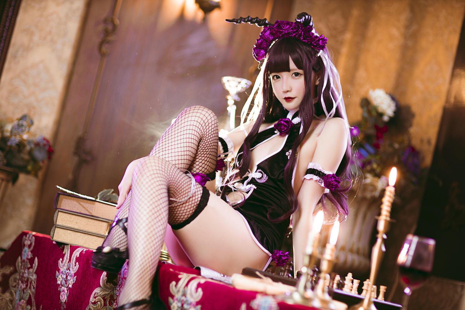 星之迟迟 - NO.07 花鸟风月 电子版 [305P-955MB]-《花鸟风月》电子版-花与旗袍-紫_第1集