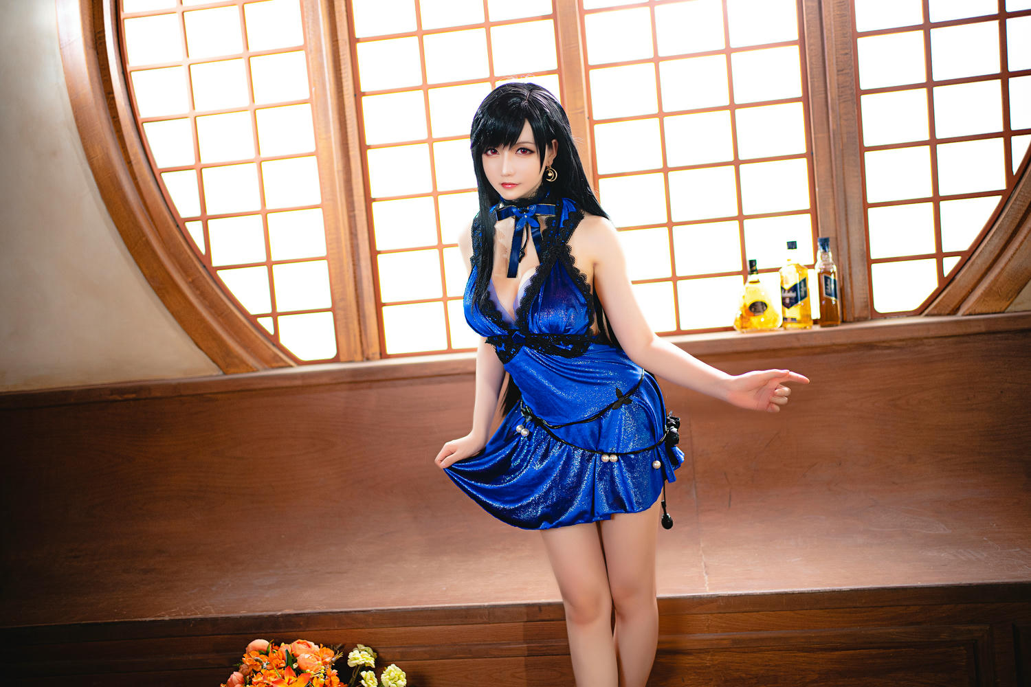 星之迟迟 NO.054 蒂法蓝礼服 [42P+2V／196MB]_第1集