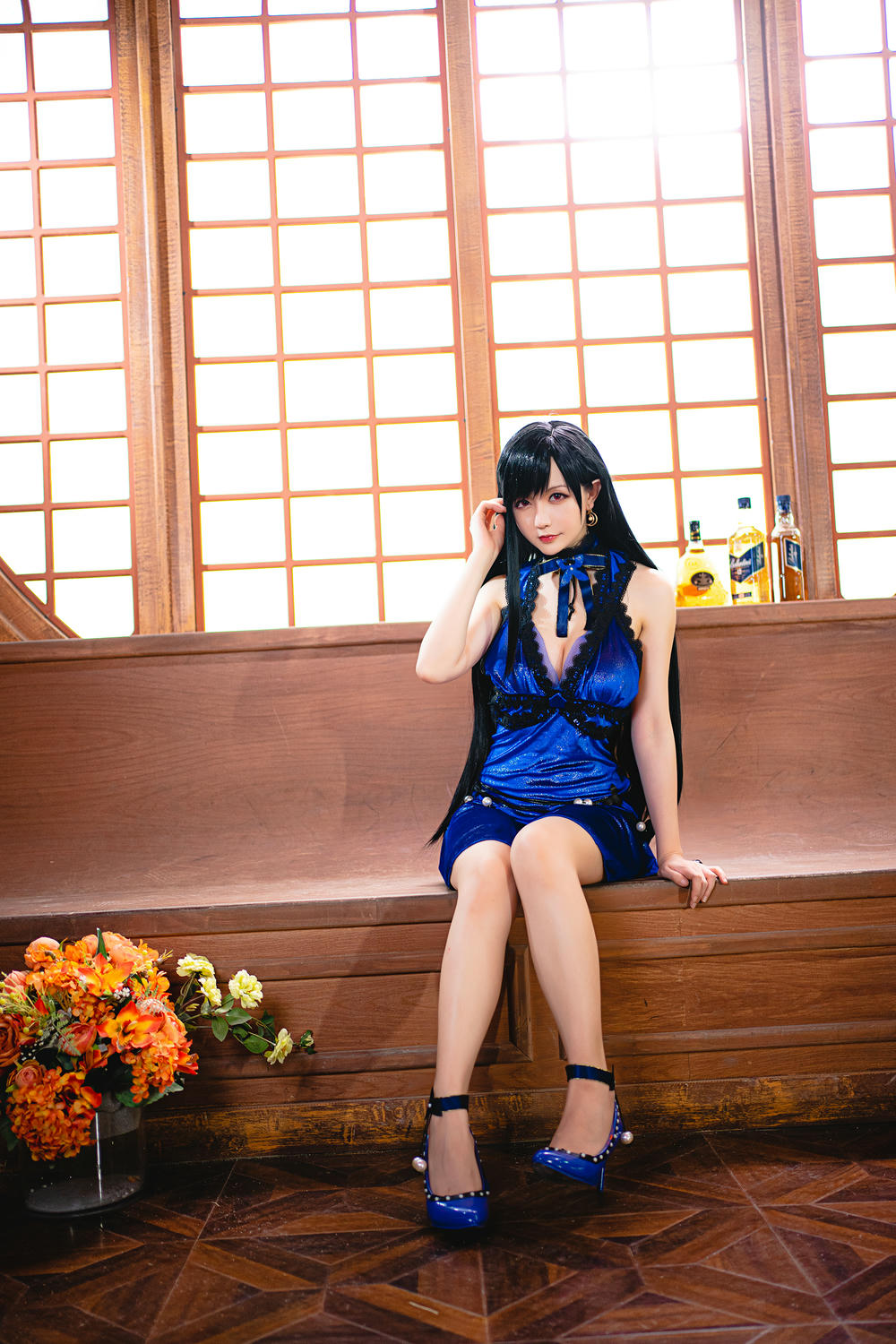 星之迟迟 NO.054 蒂法蓝礼服 [42P+2V／196MB]_第1集