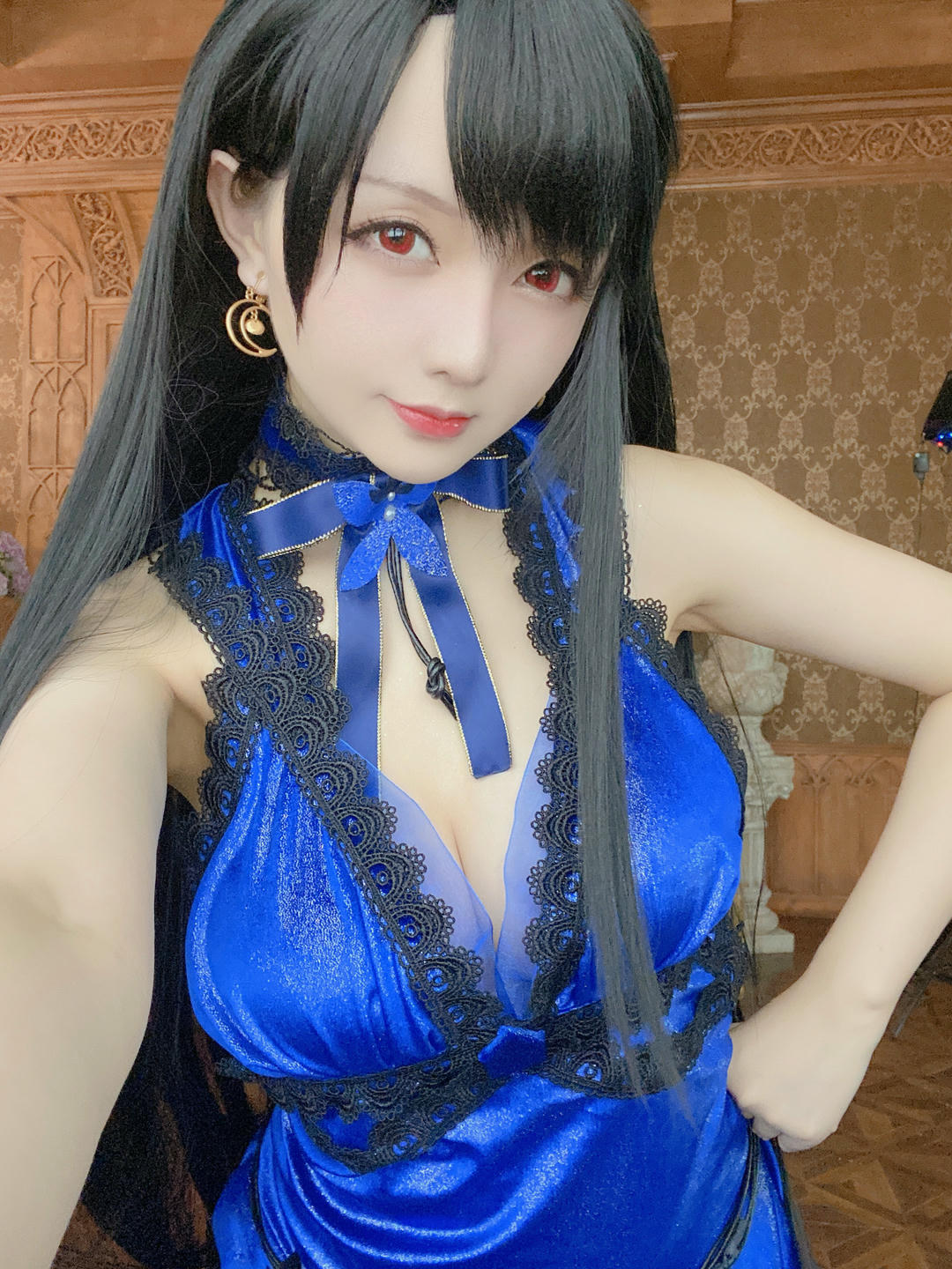 星之迟迟 NO.054 蒂法蓝礼服 [42P+2V／196MB]-自拍_第1集