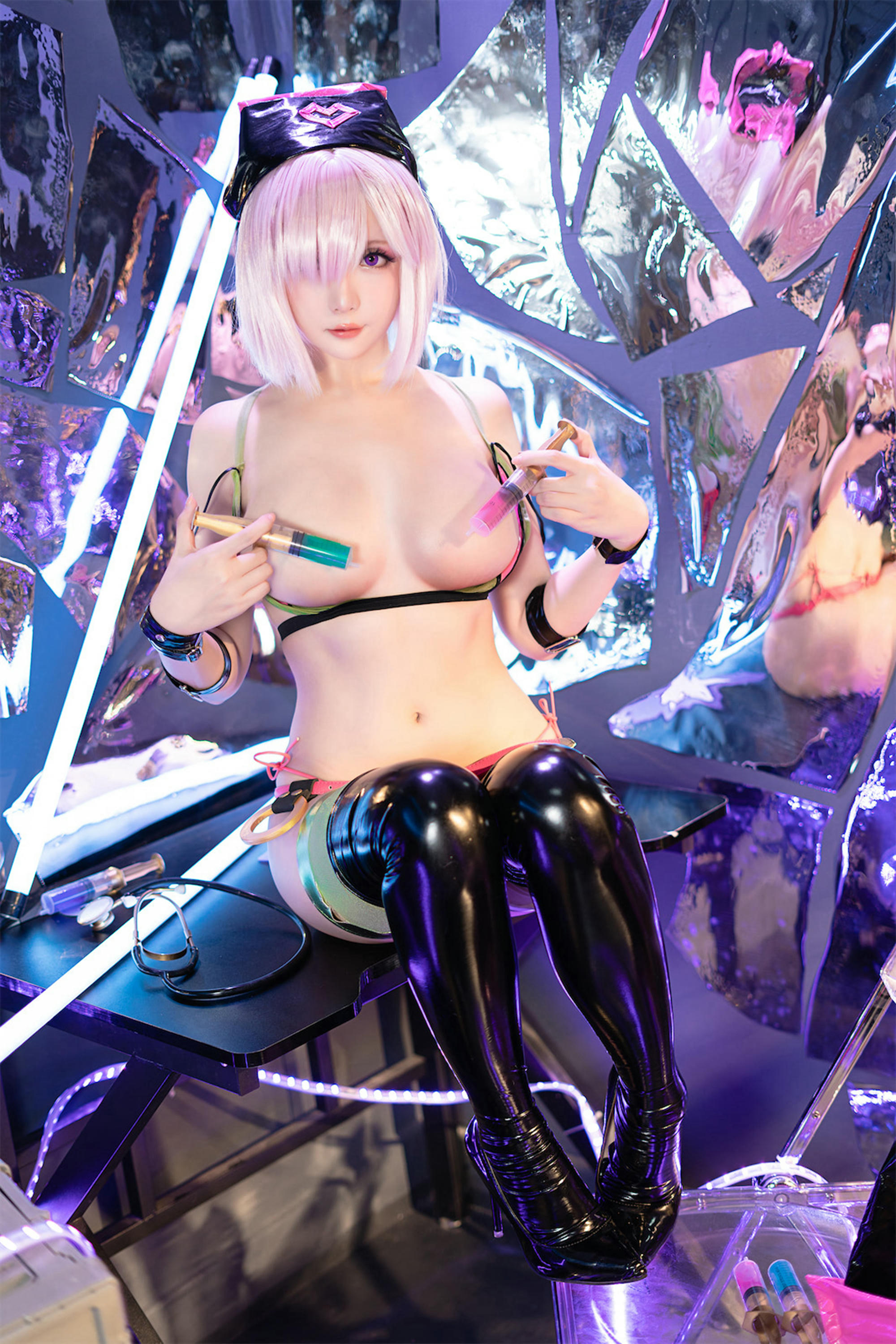 星之迟迟 NO.159 玛修同人护士 [100P 1.10GB]_第5集