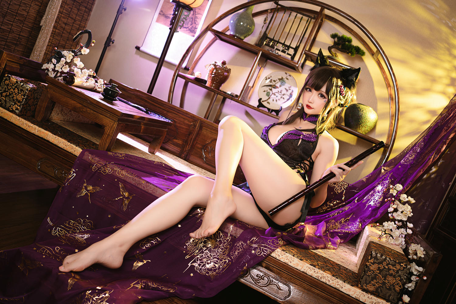 星之迟迟 NO.166 蝴蝶旗袍 [46P-219MB]_第2集