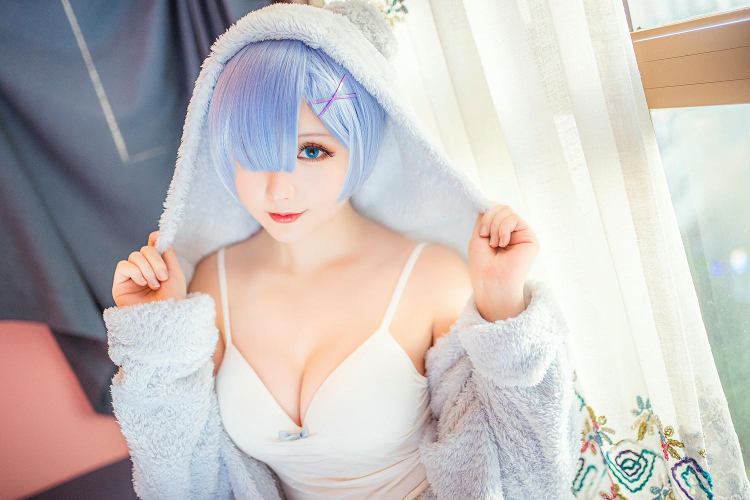 星之迟迟 - NO.11 蕾姆猫娘睡衣 [14P-56MB]_第1集