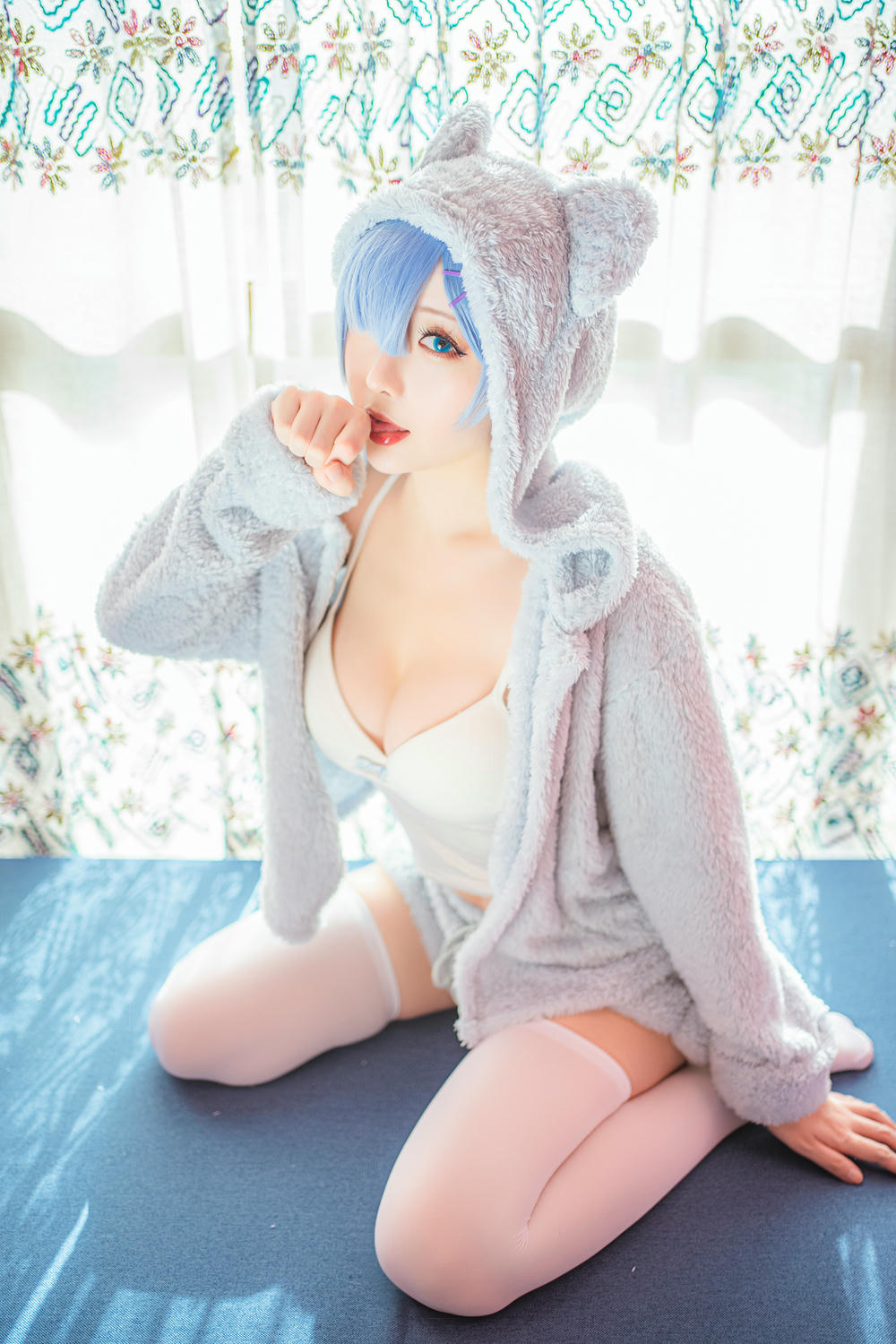 星之迟迟 - NO.11 蕾姆猫娘睡衣 [14P-56MB]_第1集