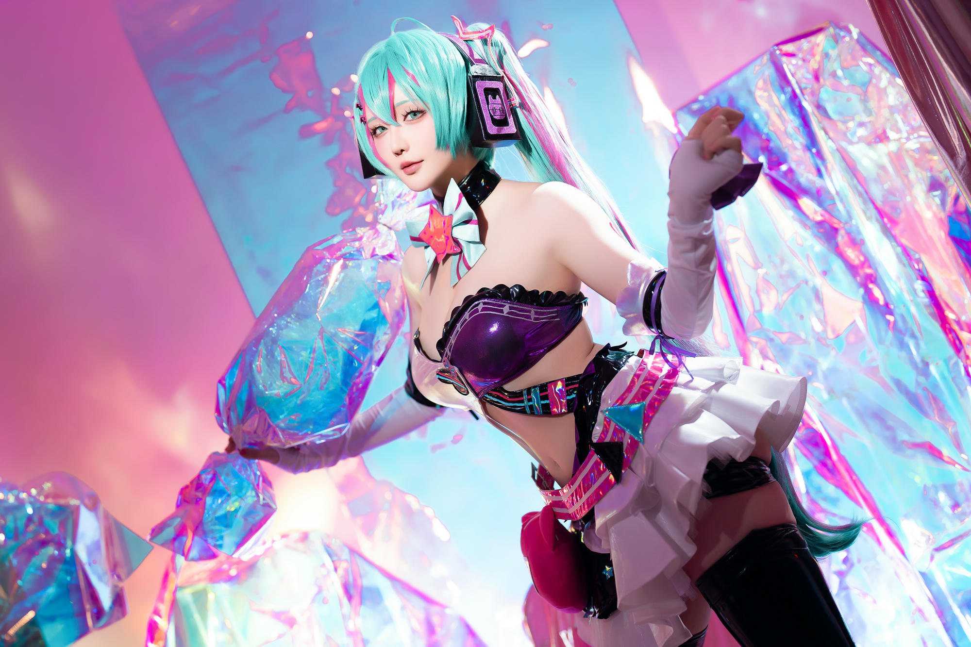 星之迟迟 NO.261 2024-7-B Miku初音未来 喵斯快跑 [73P1V 2.23GB]_第2集