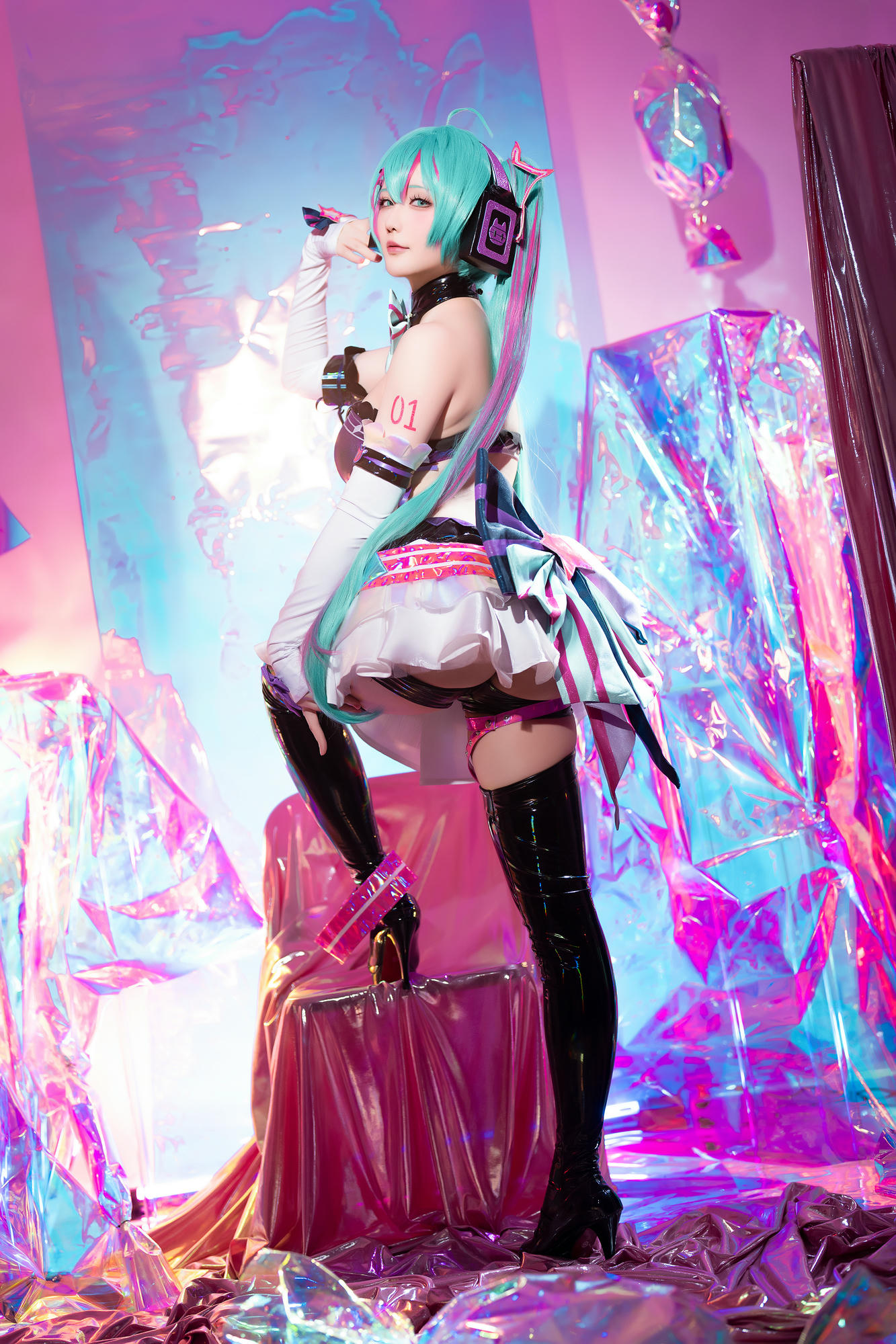 星之迟迟 NO.261 2024-7-B Miku初音未来 喵斯快跑 [73P1V 2.23GB]_第3集