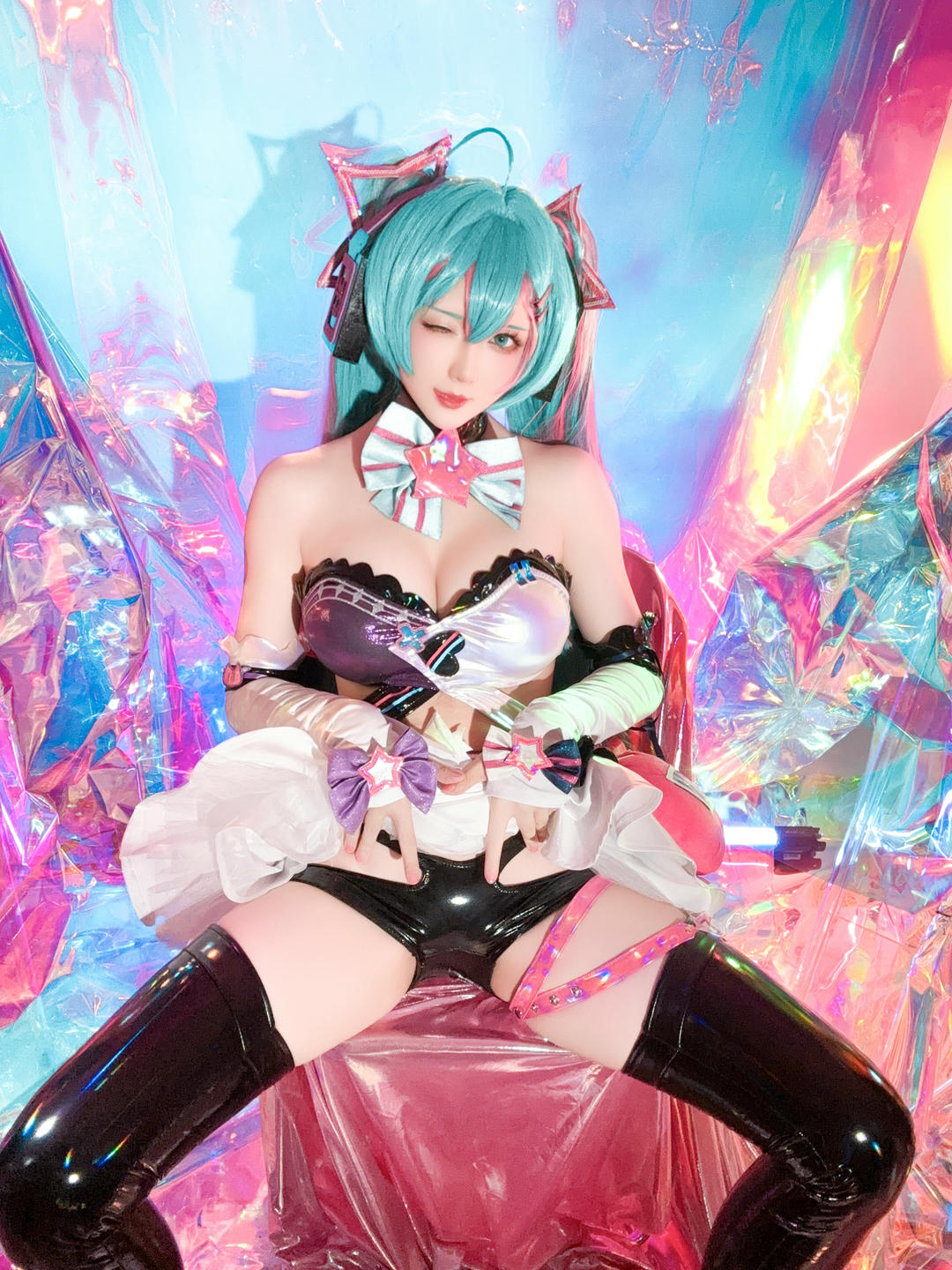 星之迟迟 NO.261 2024-7-B Miku初音未来 喵斯快跑 [73P1V 2.23GB]_第4集