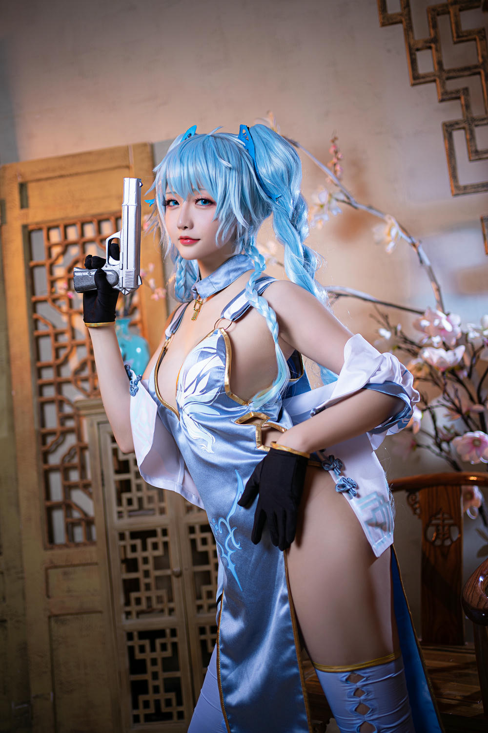 星之迟迟 - NO.48 秘密花园-PA15 翠雀媚 [14P-55MB]_第1集