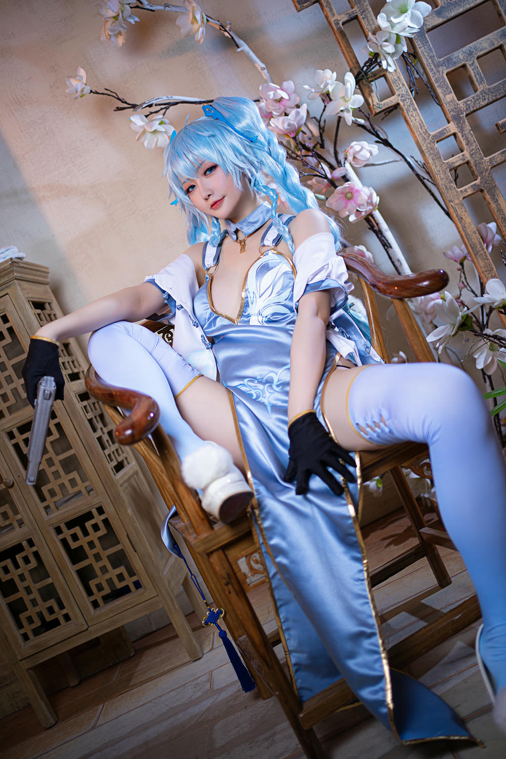 星之迟迟 - NO.48 秘密花园-PA15 翠雀媚 [14P-55MB]_第1集